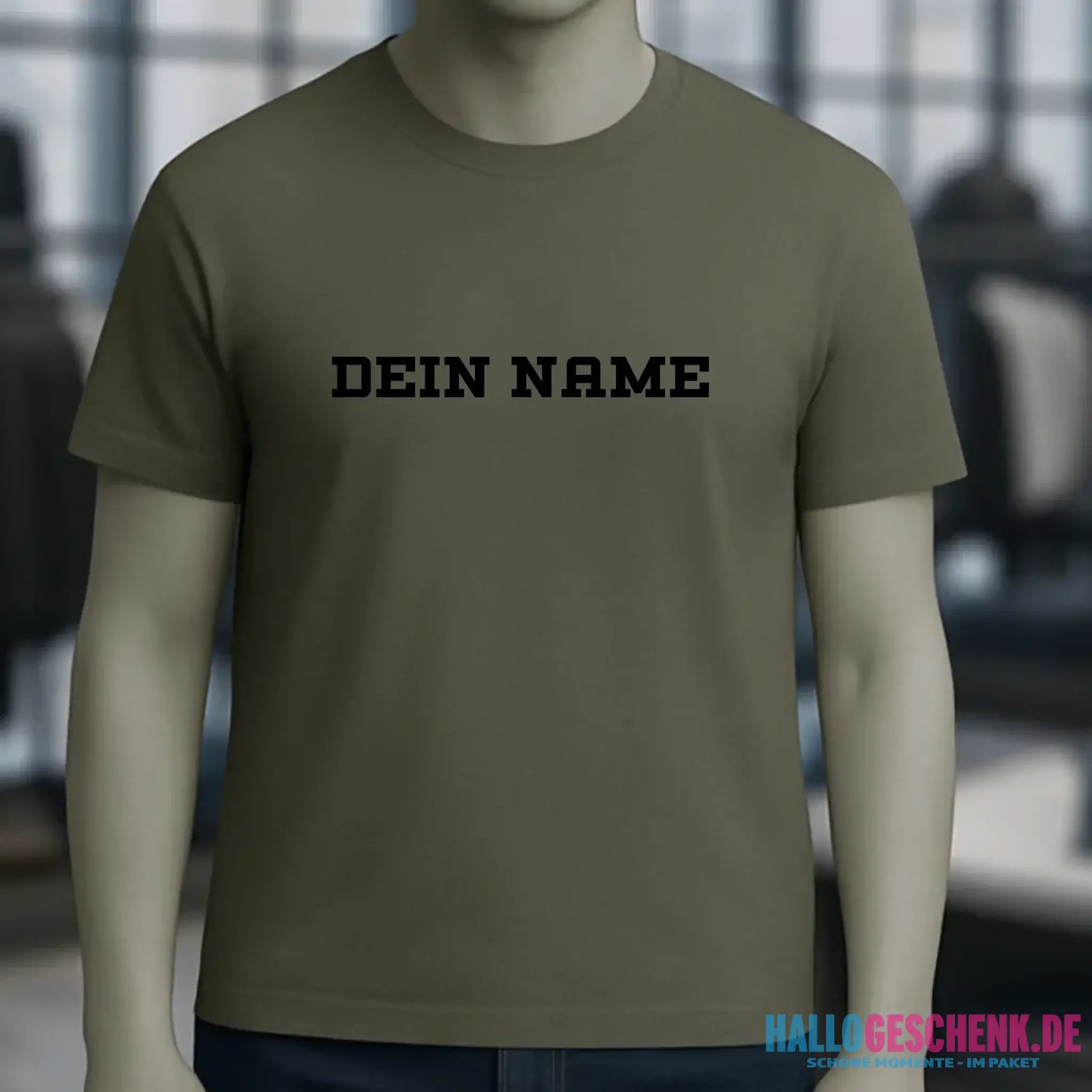 Einfacher Name • Unisex Premium T-Shirt XS-5XL aus Bio-Baumwolle für Damen & Herren • Exklusivdesign • personalisiert