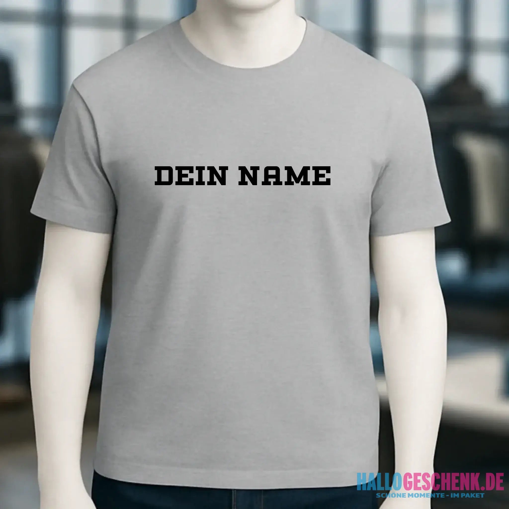 Einfacher Name • Unisex Premium T-Shirt XS-5XL aus Bio-Baumwolle für Damen & Herren • Exklusivdesign • personalisiert