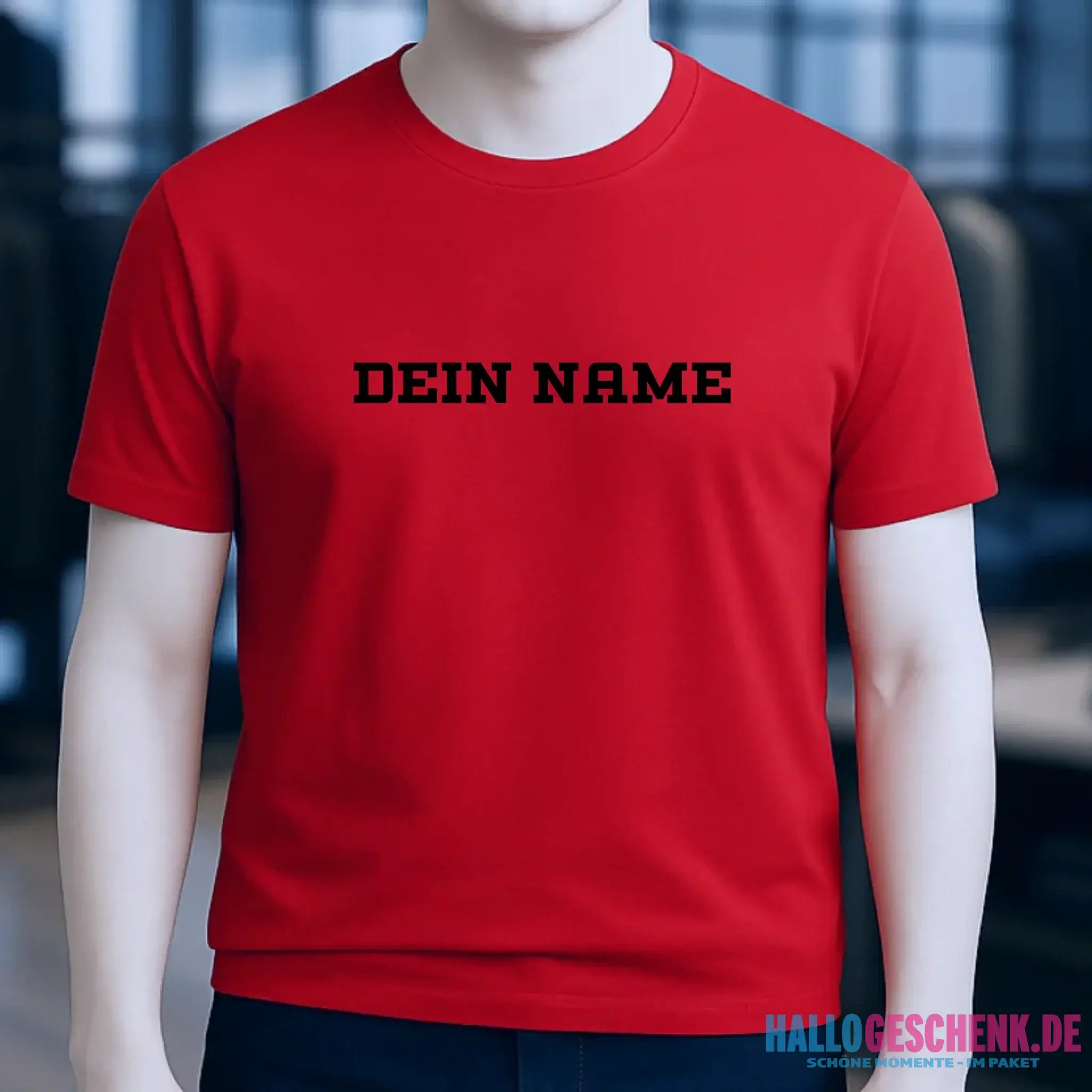 Einfacher Name • Unisex Premium T-Shirt XS-5XL aus Bio-Baumwolle für Damen & Herren • Exklusivdesign • personalisiert