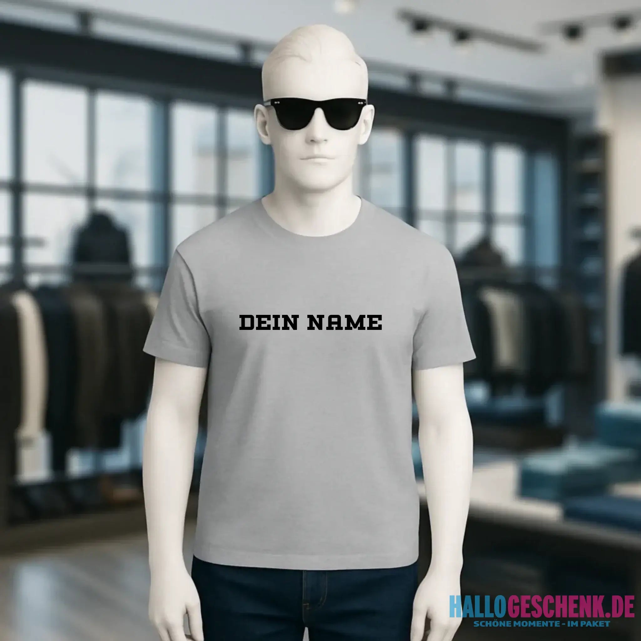 Einfacher Name • Unisex Premium T-Shirt XS-5XL aus Bio-Baumwolle für Damen & Herren • Exklusivdesign • personalisiert