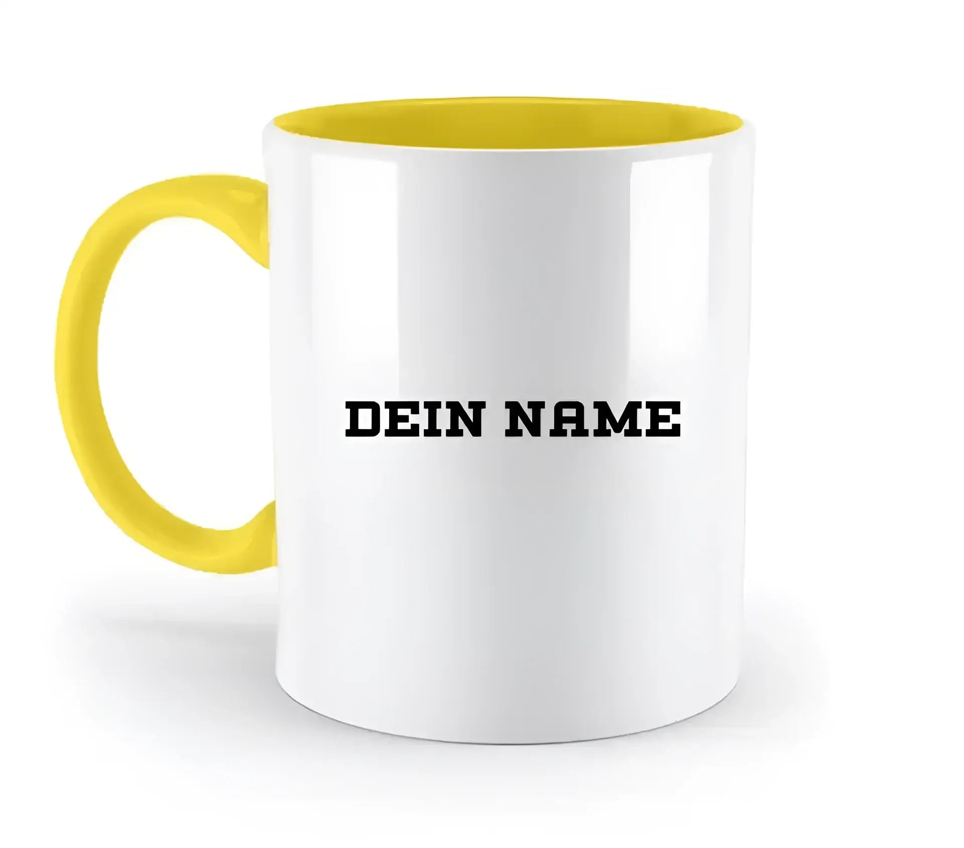 Einfacher Name • zweifarbige Tasse • Exklusivdesign • personalisiert
