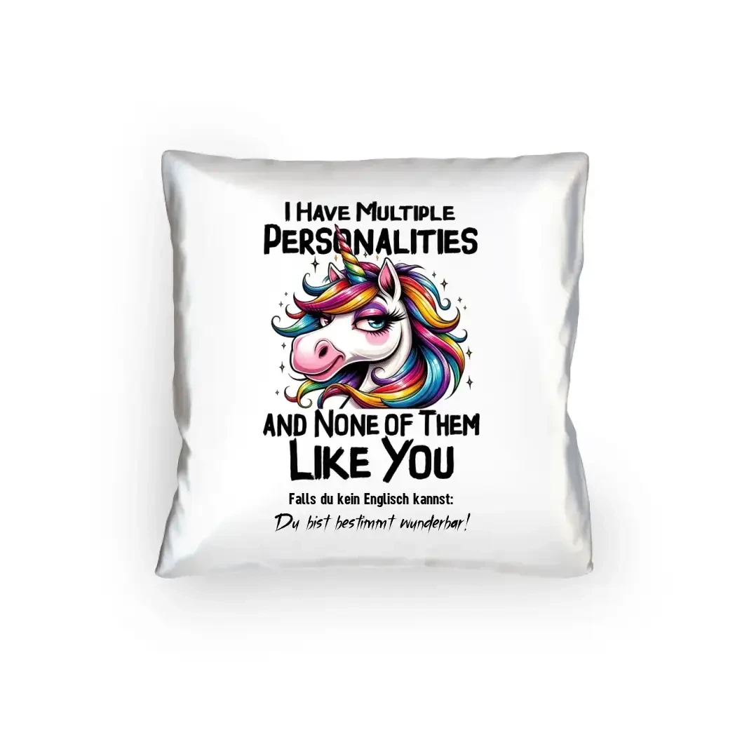 Einhorn - Multiple Persönlichkeit • Kissen 40x40 cm • Exklusivdesign • personalisiert