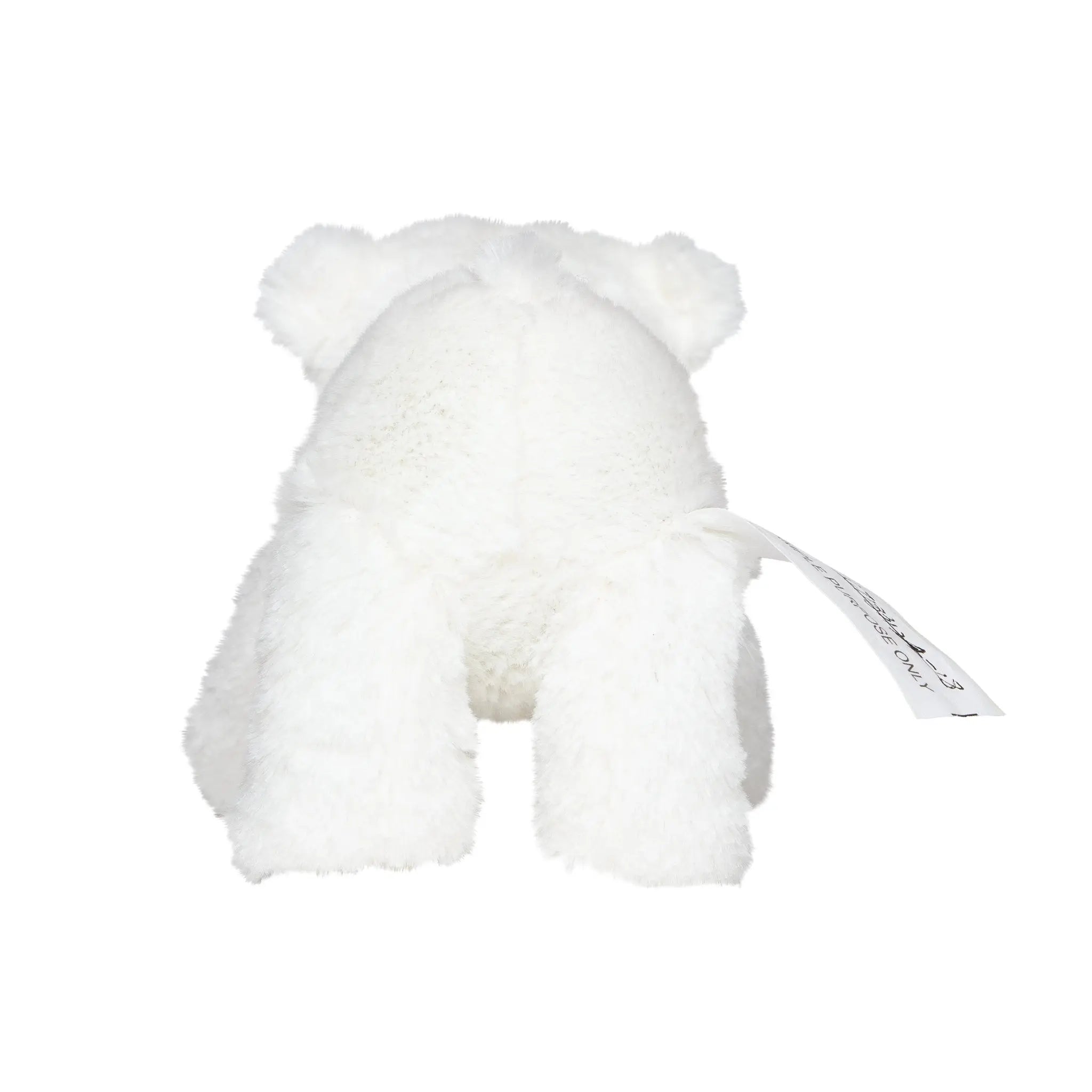 Weißer plüschteddy eisbär freddy größe m mit weich flauschigem fell und runden ohren aus stoff