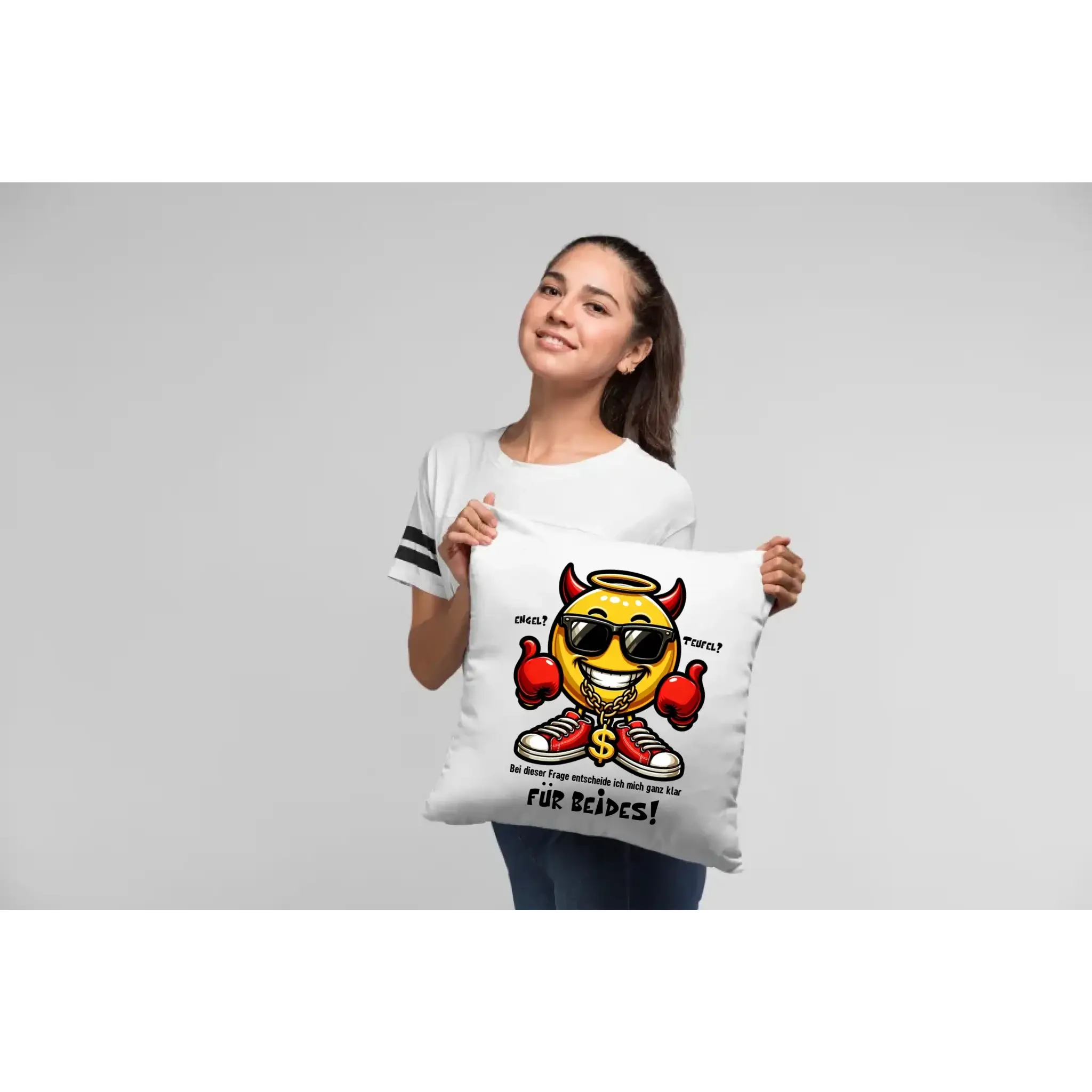 Engel? Teufel? Beides! • Kissen 40x40 cm • Exklusivdesign • personalisiert