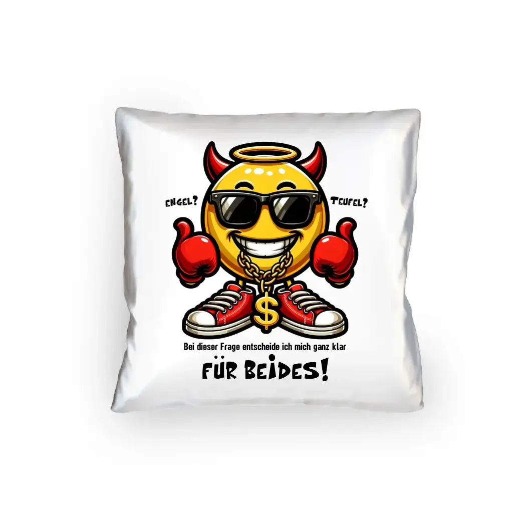 Engel? Teufel? Beides! • Kissen 40x40 cm • Exklusivdesign • personalisiert