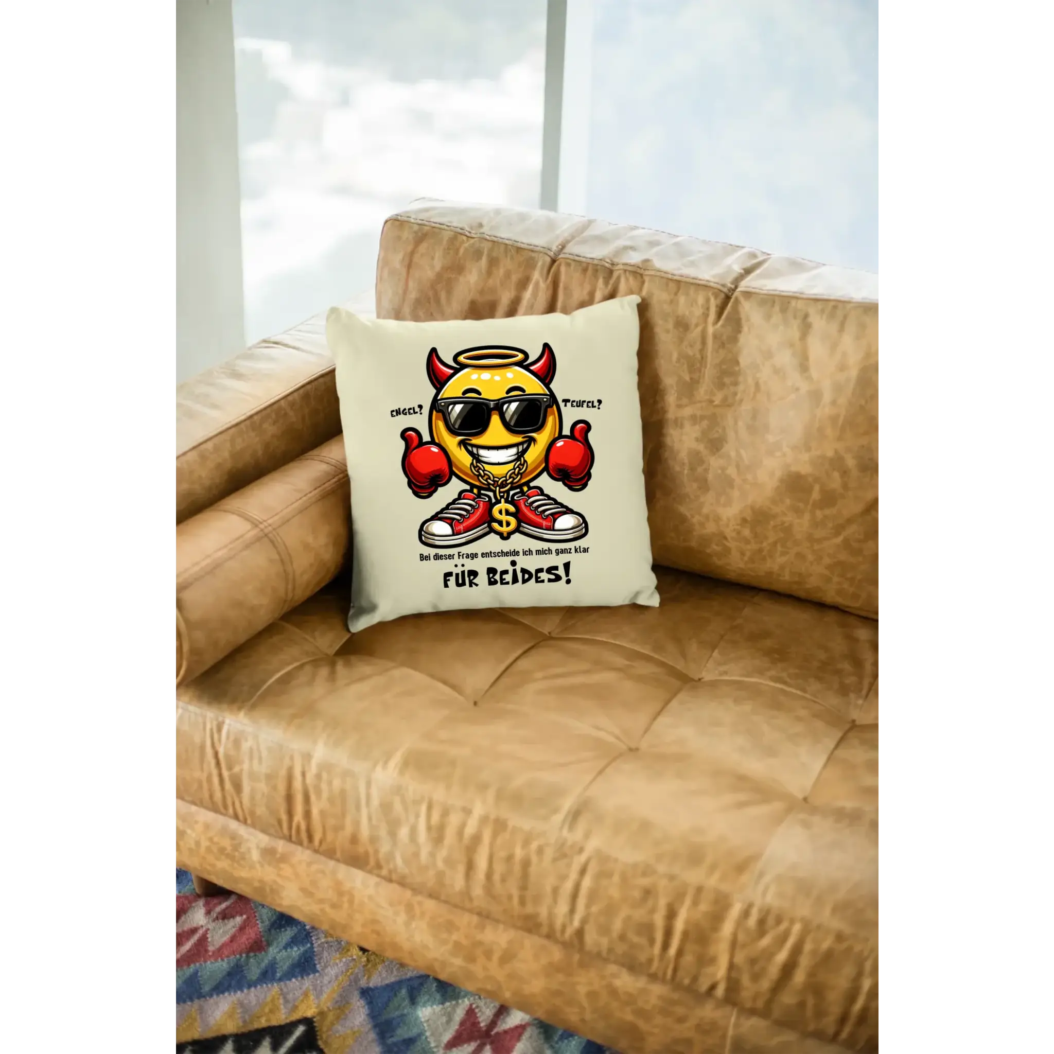 Engel? Teufel? Beides! • Kissen 40x40 cm • Exklusivdesign • personalisiert