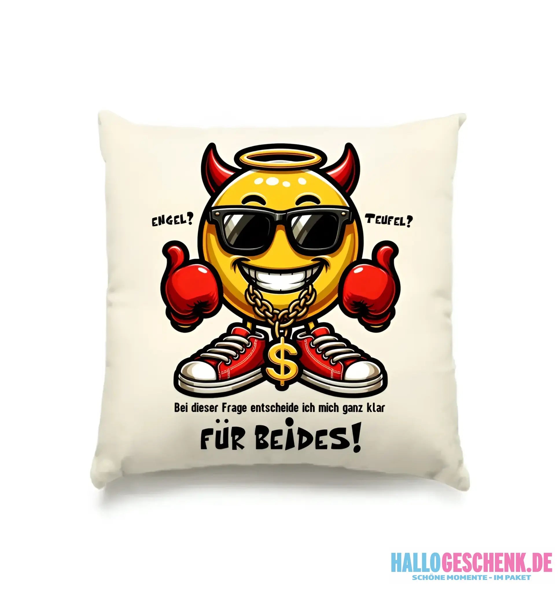 Engel? Teufel? Beides! • Kissen 40x40 cm • Exklusivdesign • personalisiert