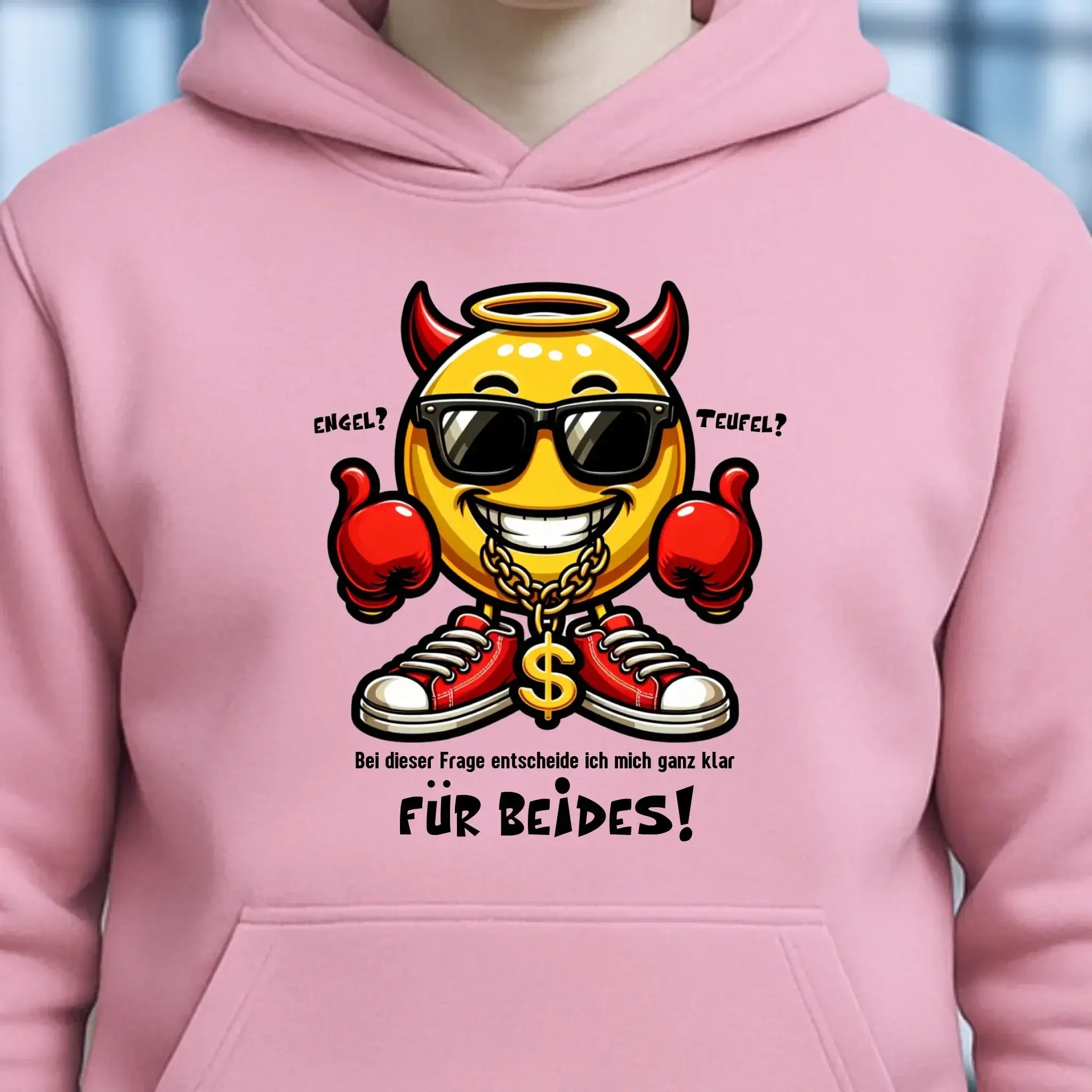 Engel? Teufel? Beides! • Unisex Premium Hoodie XS-5XL aus Bio-Baumwolle für Damen & Herren • Exklusivdesign • personalisiert