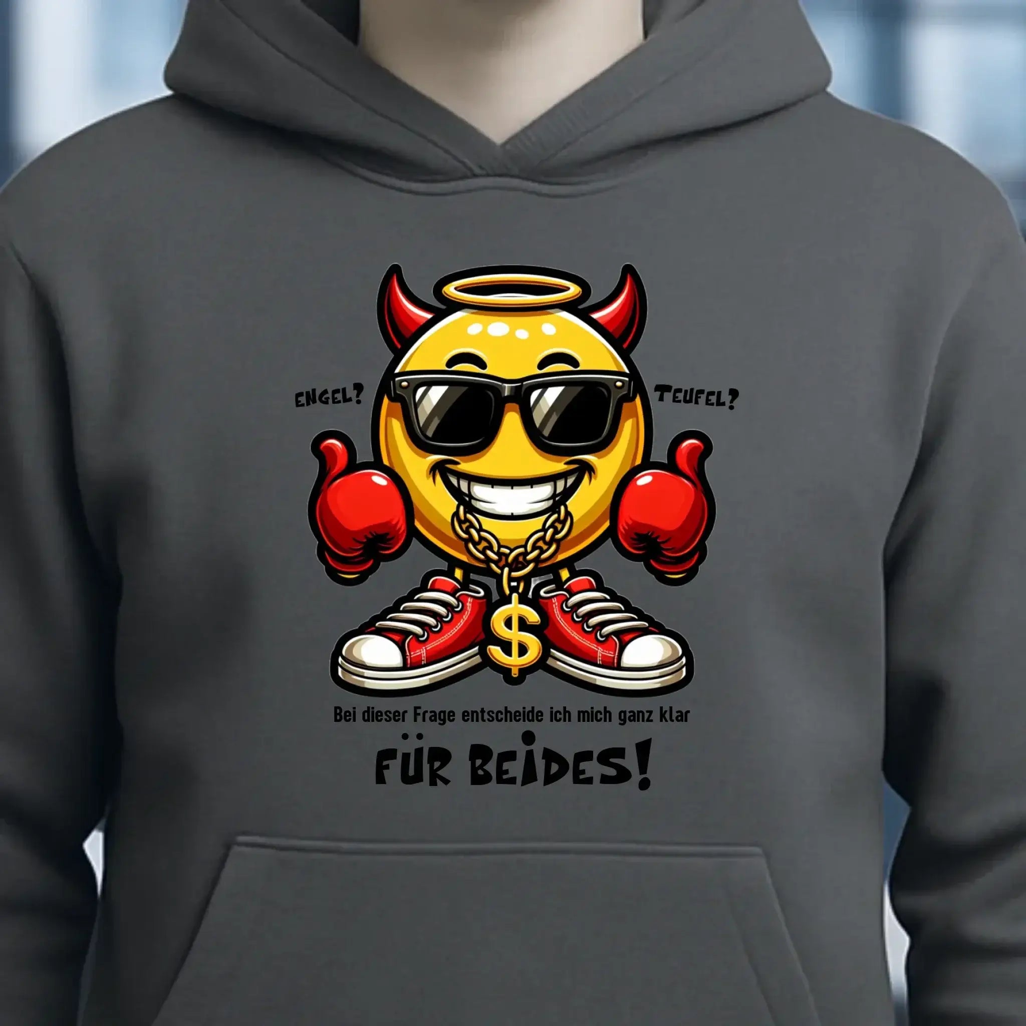 Engel? Teufel? Beides! • Unisex Premium Hoodie XS-5XL aus Bio-Baumwolle für Damen & Herren • Exklusivdesign • personalisiert
