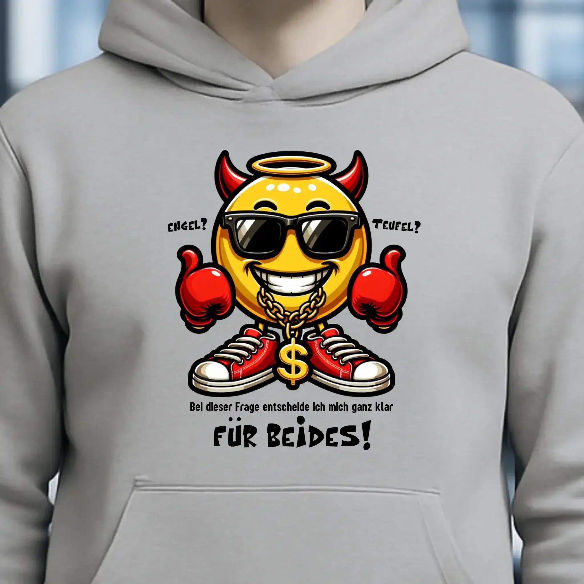 Engel? Teufel? Beides! • Unisex Premium Hoodie XS-5XL aus Bio-Baumwolle für Damen & Herren • Exklusivdesign • personalisiert