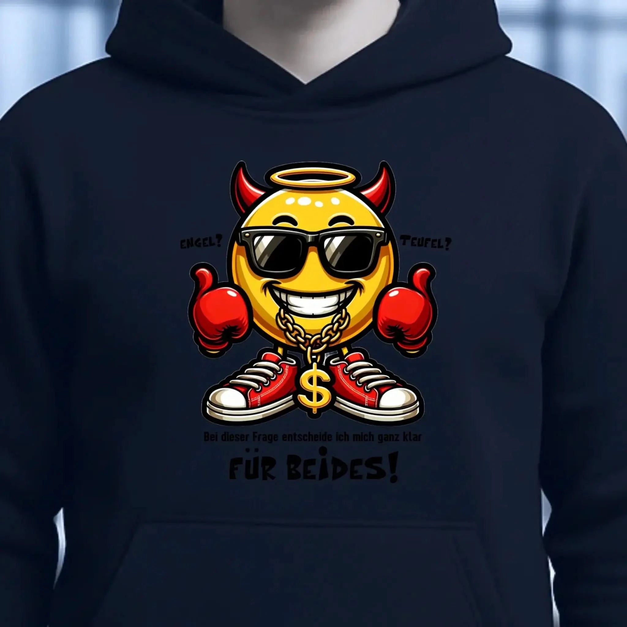 Engel? Teufel? Beides! • Unisex Premium Hoodie XS-5XL aus Bio-Baumwolle für Damen & Herren • Exklusivdesign • personalisiert