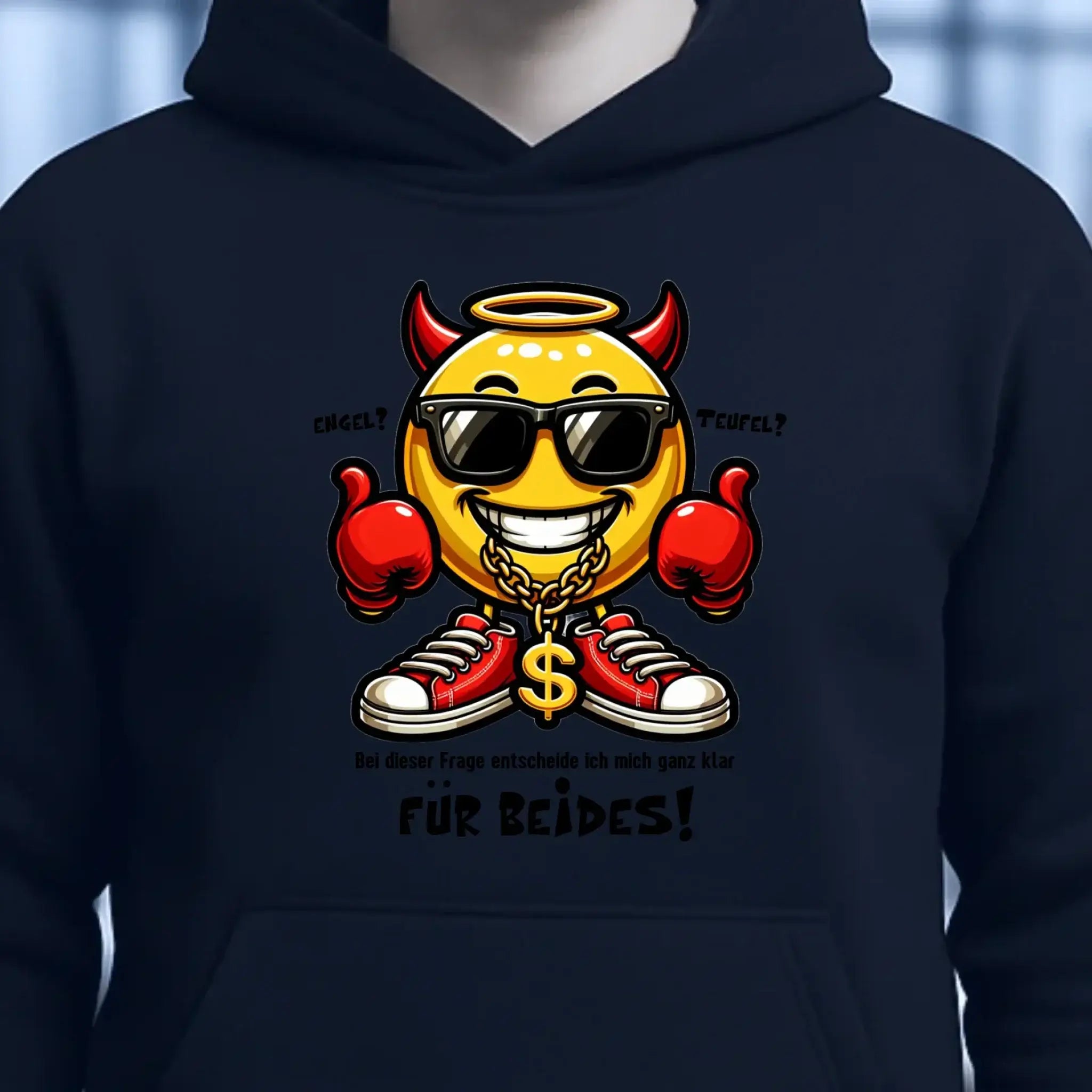 Engel? Teufel? Beides! • Unisex Premium Hoodie XS-5XL aus Bio-Baumwolle für Damen & Herren • Exklusivdesign • personalisiert