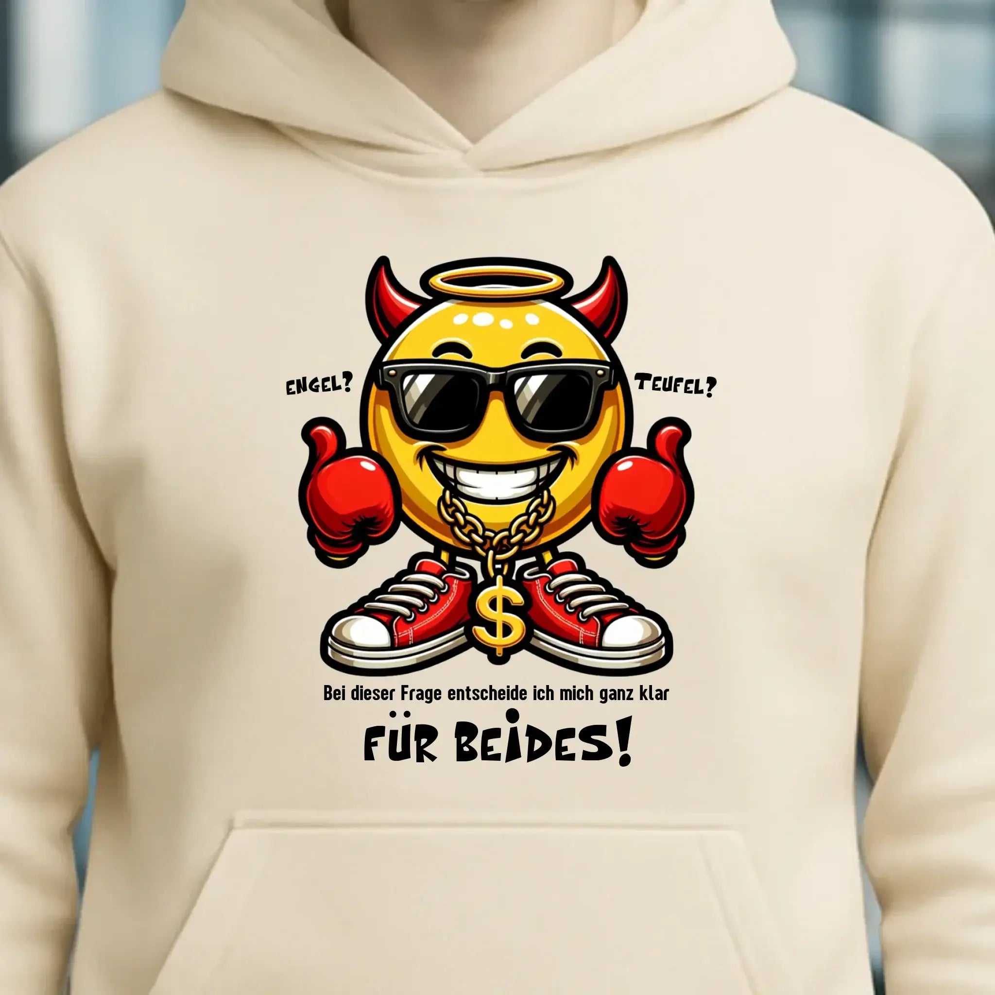 Engel? Teufel? Beides! • Unisex Premium Hoodie XS-5XL aus Bio-Baumwolle für Damen & Herren • Exklusivdesign • personalisiert