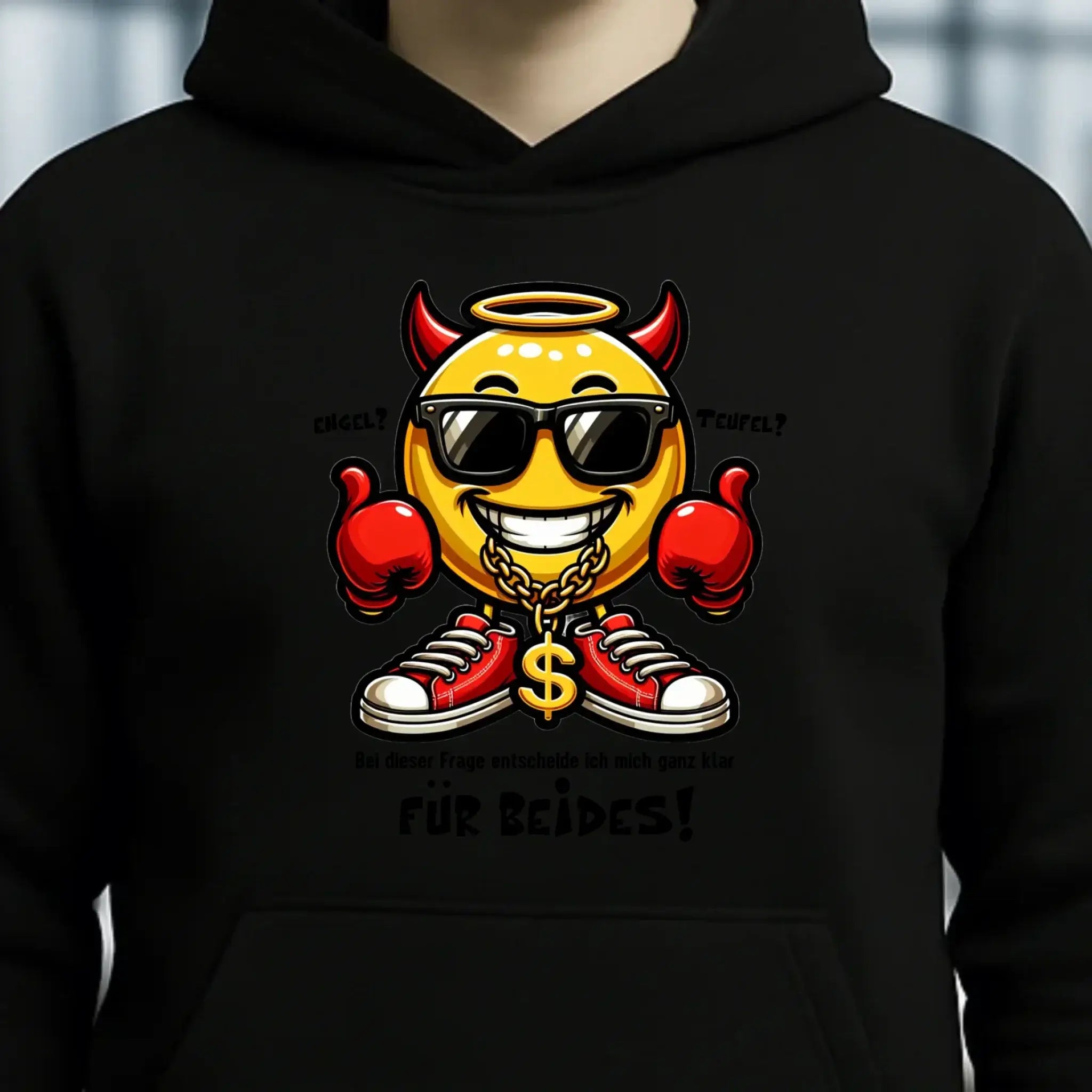 Engel? Teufel? Beides! • Unisex Premium Hoodie XS-5XL aus Bio-Baumwolle für Damen & Herren • Exklusivdesign • personalisiert