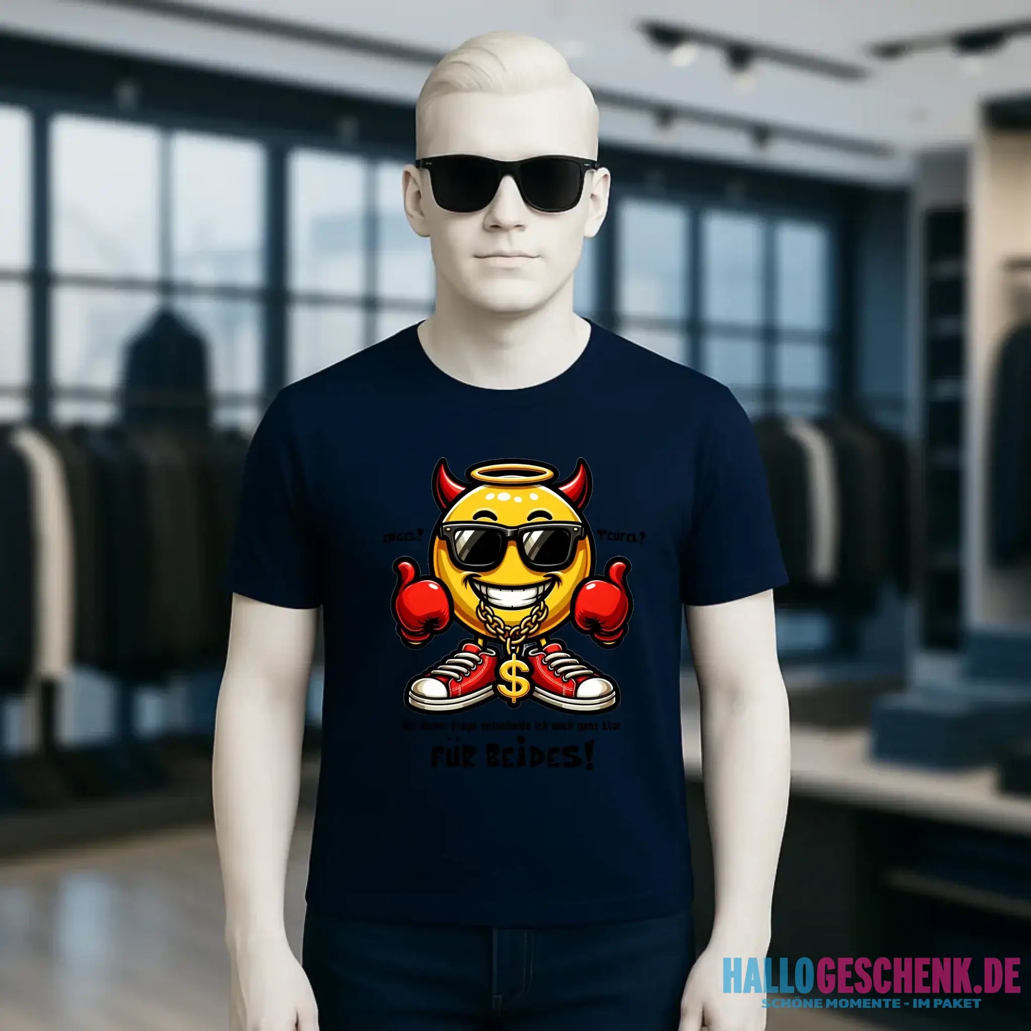 Engel? Teufel? Beides! • Unisex Premium T-Shirt XS-5XL aus Bio-Baumwolle für Damen & Herren • Exklusivdesign • personalisiert