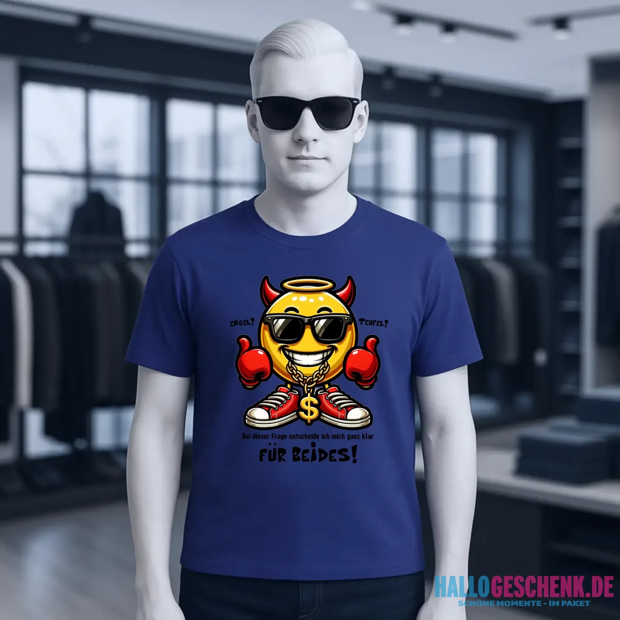 Engel? Teufel? Beides! • Unisex Premium T-Shirt XS-5XL aus Bio-Baumwolle für Damen & Herren • Exklusivdesign • personalisiert