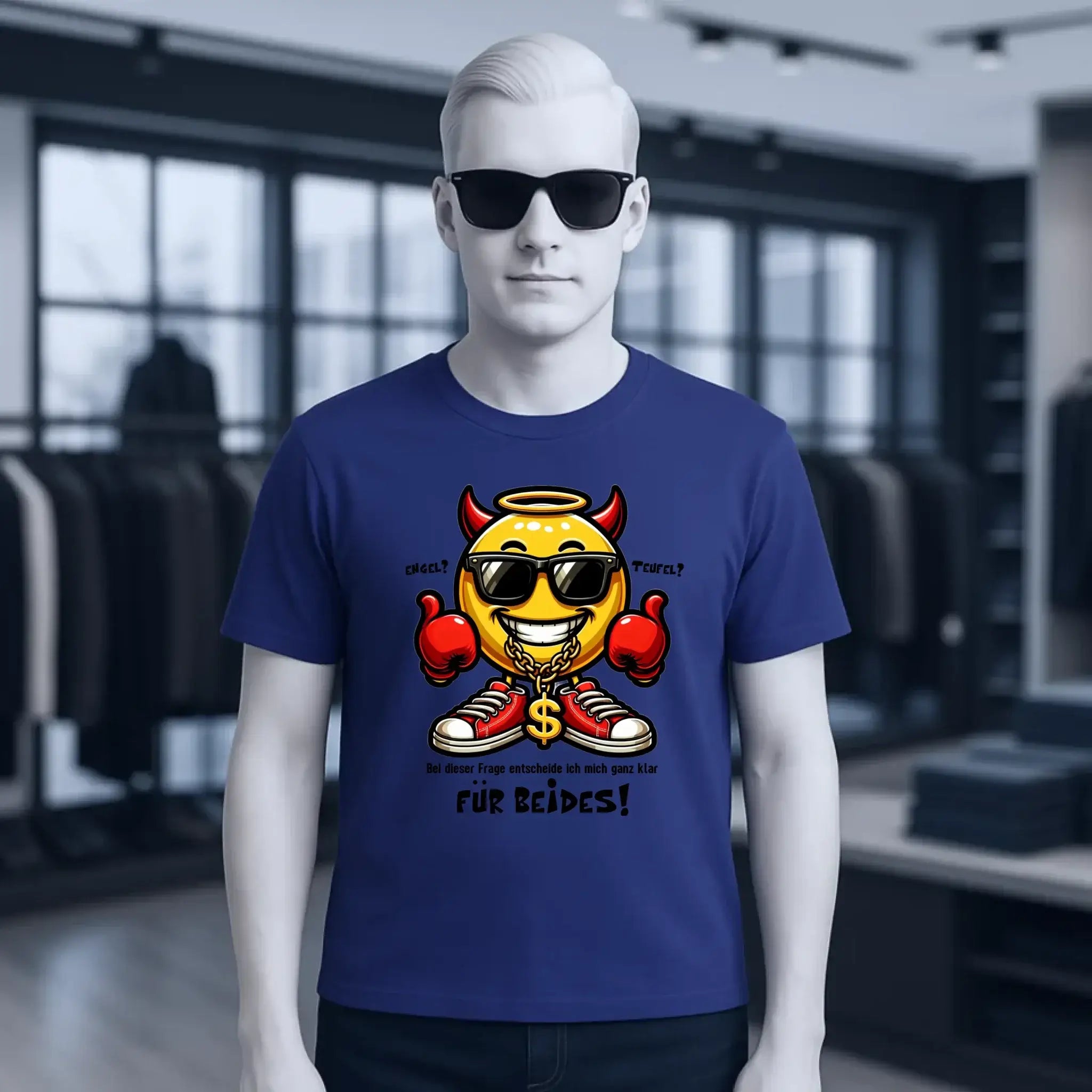 Engel? Teufel? Beides! • Unisex Premium T-Shirt XS-5XL aus Bio-Baumwolle für Damen & Herren • Exklusivdesign • personalisiert
