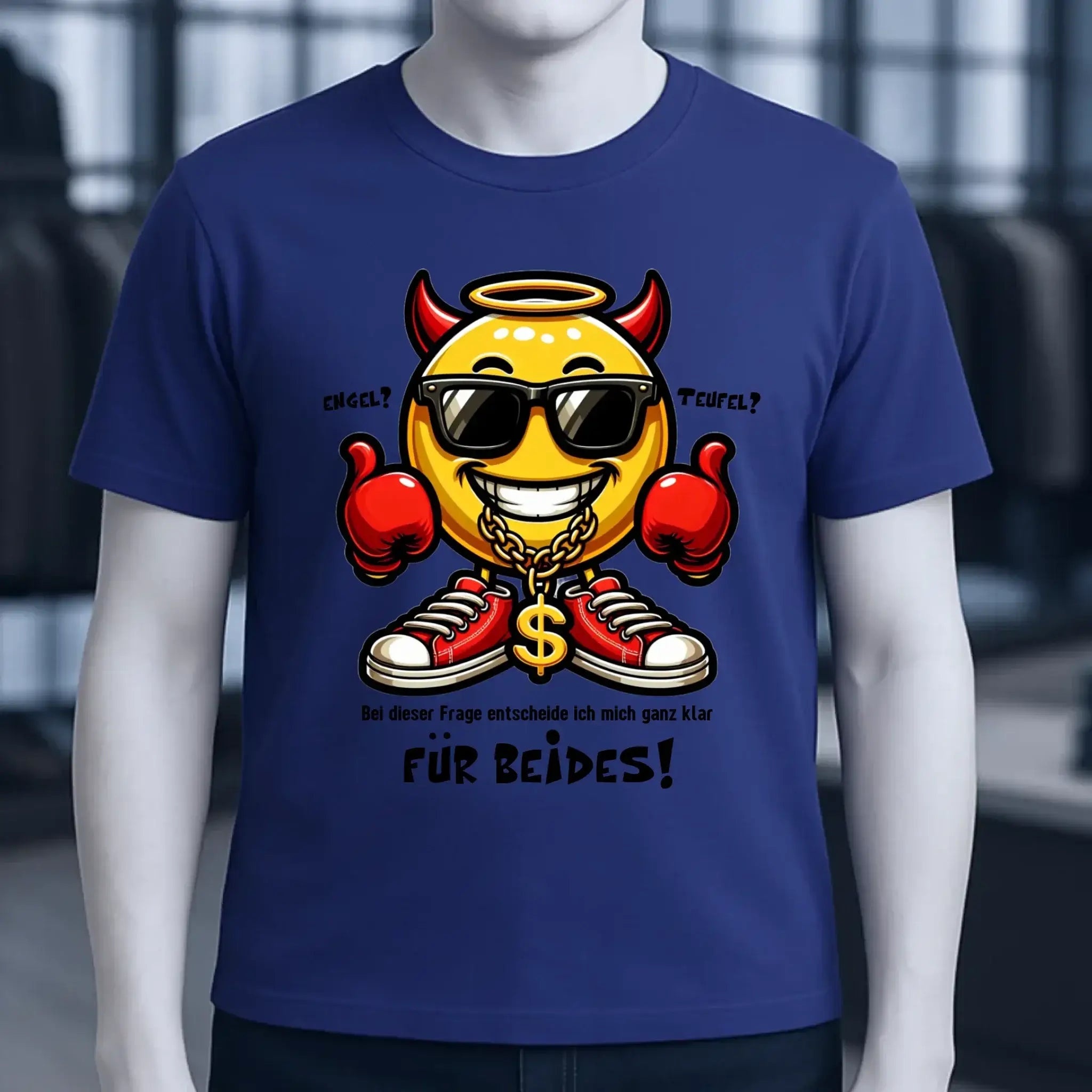 Engel? Teufel? Beides! • Unisex Premium T-Shirt XS-5XL aus Bio-Baumwolle für Damen & Herren • Exklusivdesign • personalisiert