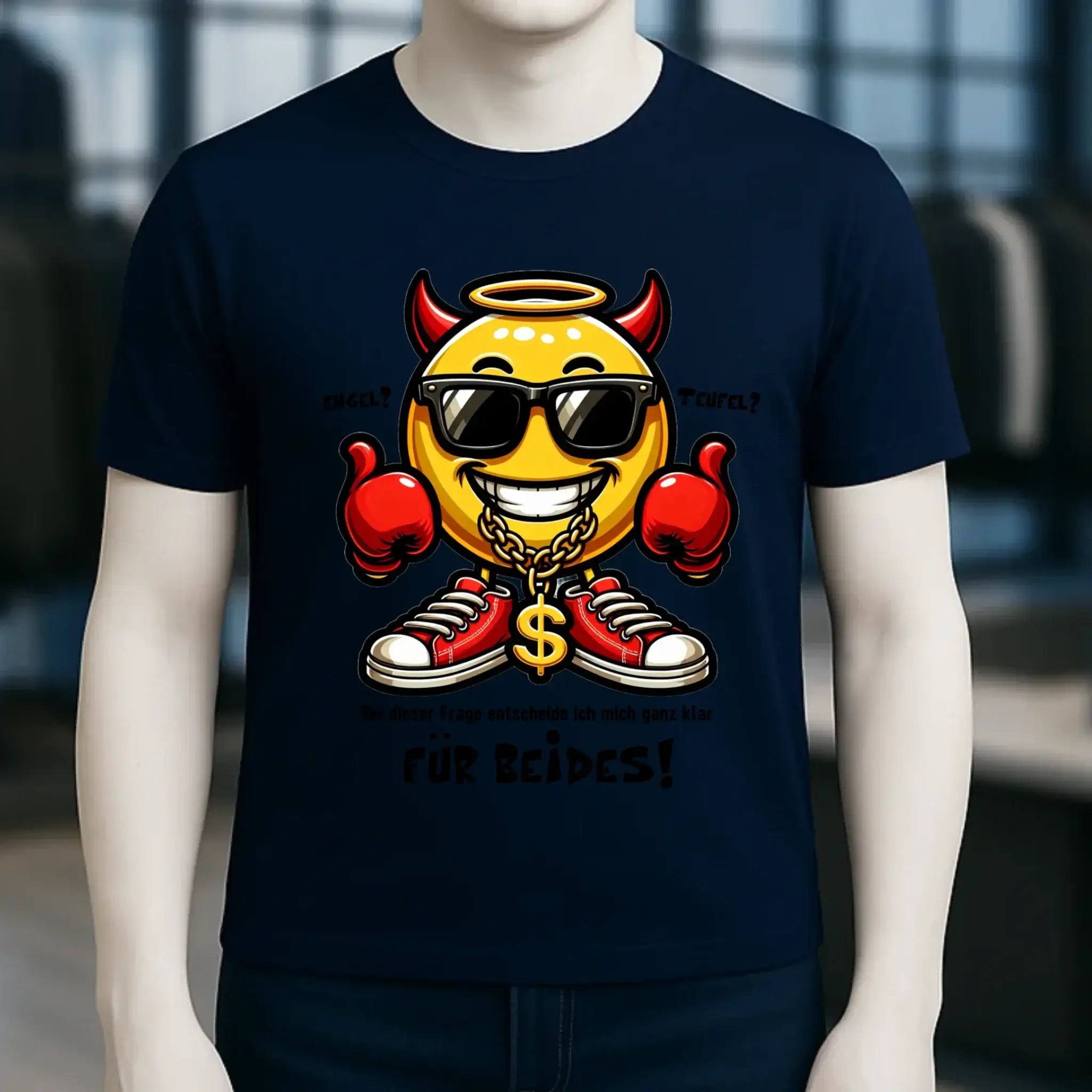 Engel? Teufel? Beides! • Unisex Premium T-Shirt XS-5XL aus Bio-Baumwolle für Damen & Herren • Exklusivdesign • personalisiert