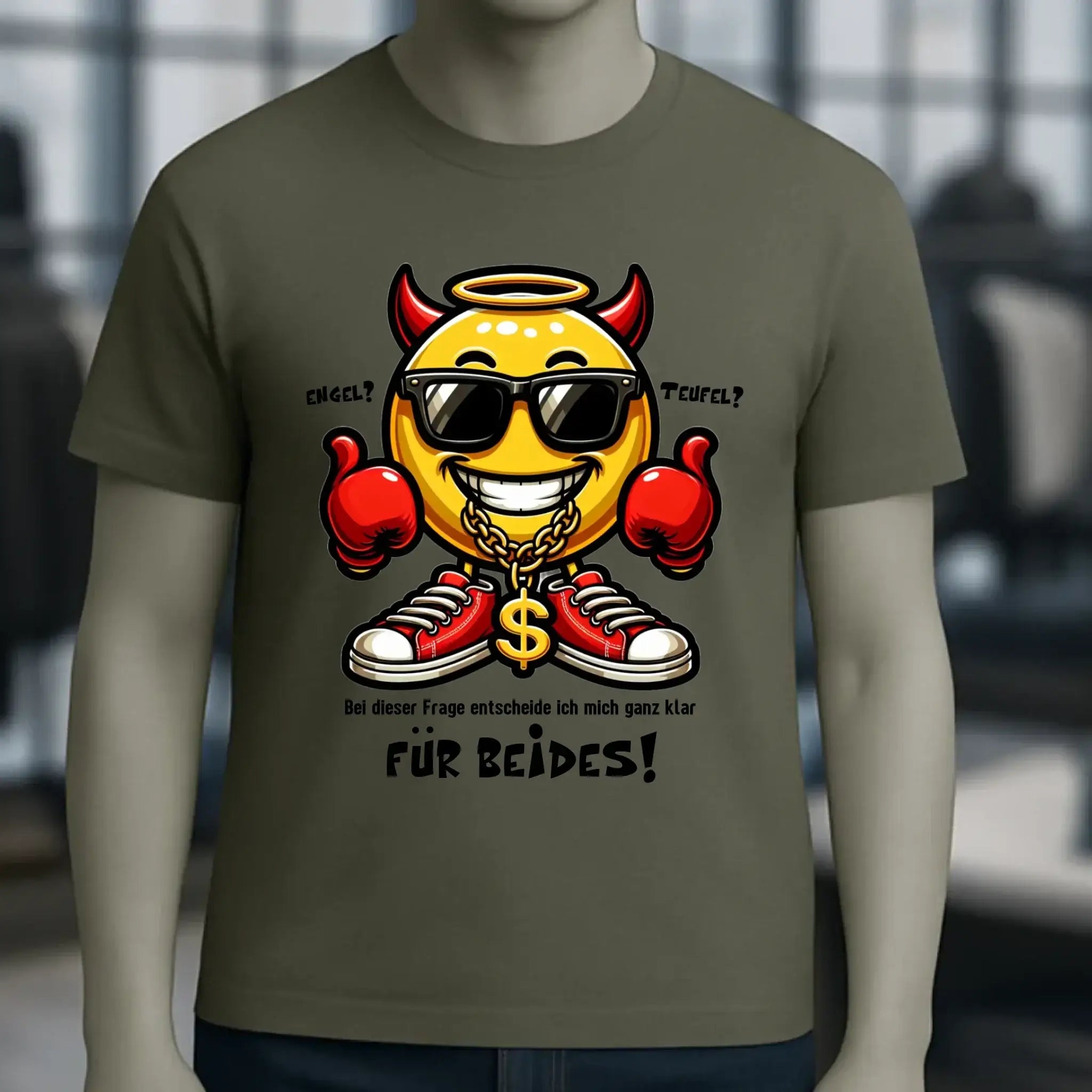 Engel? Teufel? Beides! • Unisex Premium T-Shirt XS-5XL aus Bio-Baumwolle für Damen & Herren • Exklusivdesign • personalisiert