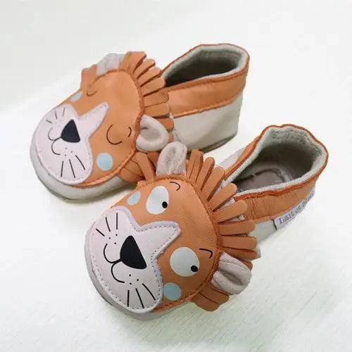 Extraweiche Babyhausschuhe von Lionceau aus Leder