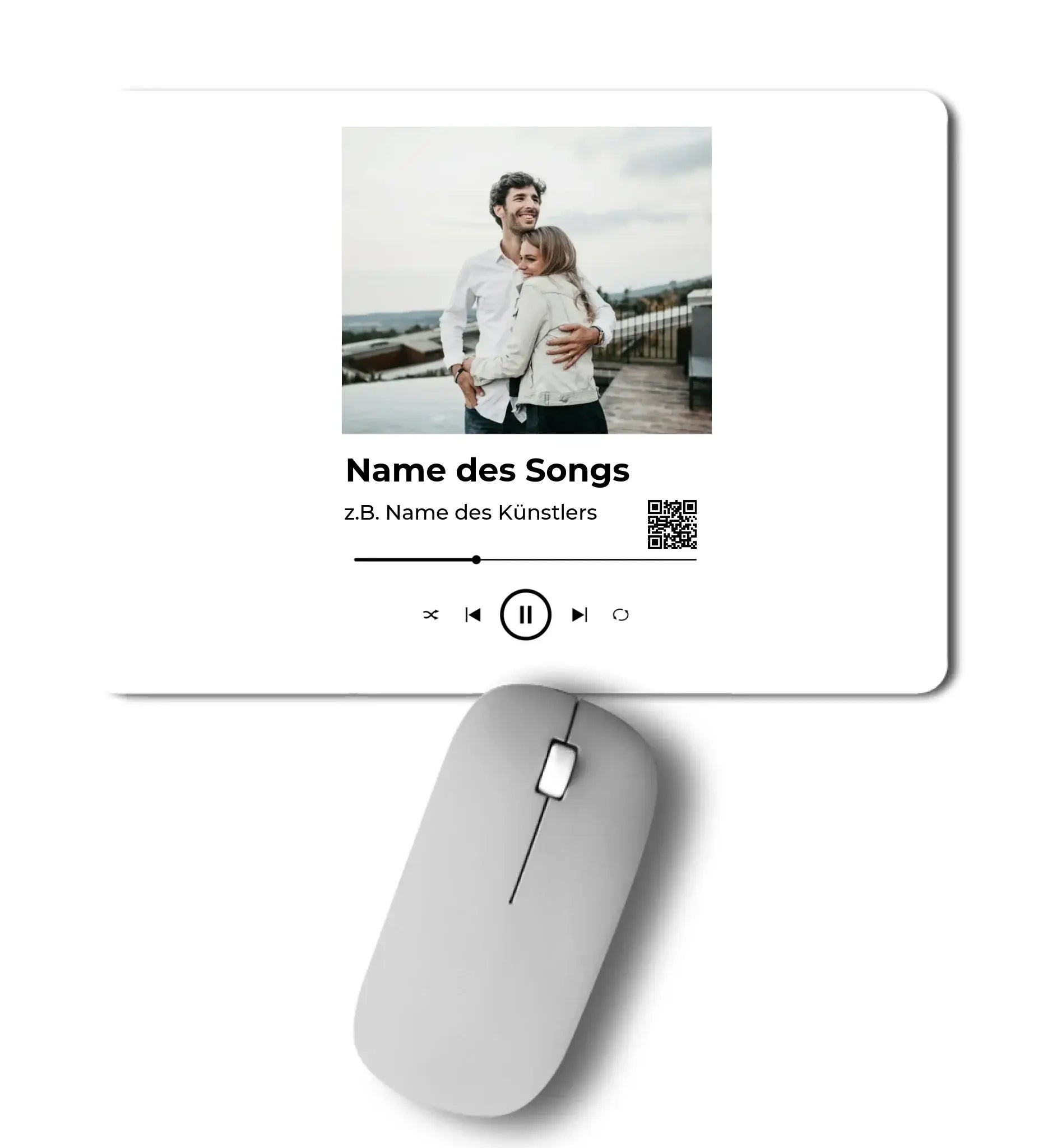 Spotify-Fotomotiv • mehrere Artikel • ’Statement-Collection’ • Wunschtext • Mein Fotomotiv - Mousepad / Сolored