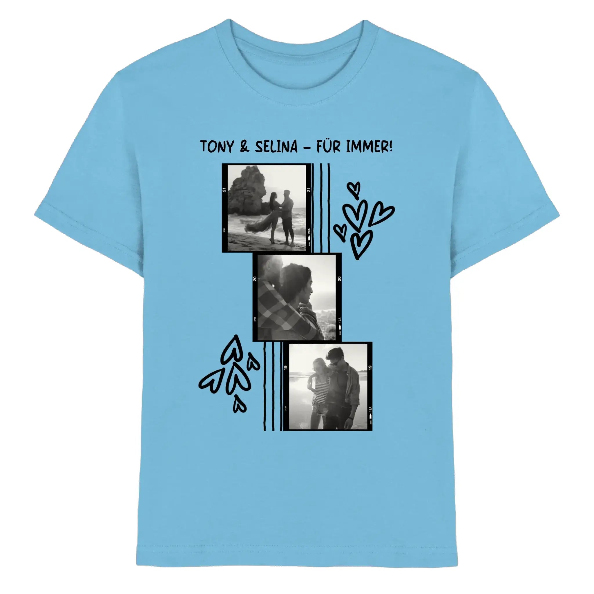 Farbklecks-Effekt • mehrere Artikel • ’Statement-Collection’ • Wunschtext • Mein Fotomotiv - Premium Kinder T-Shirt