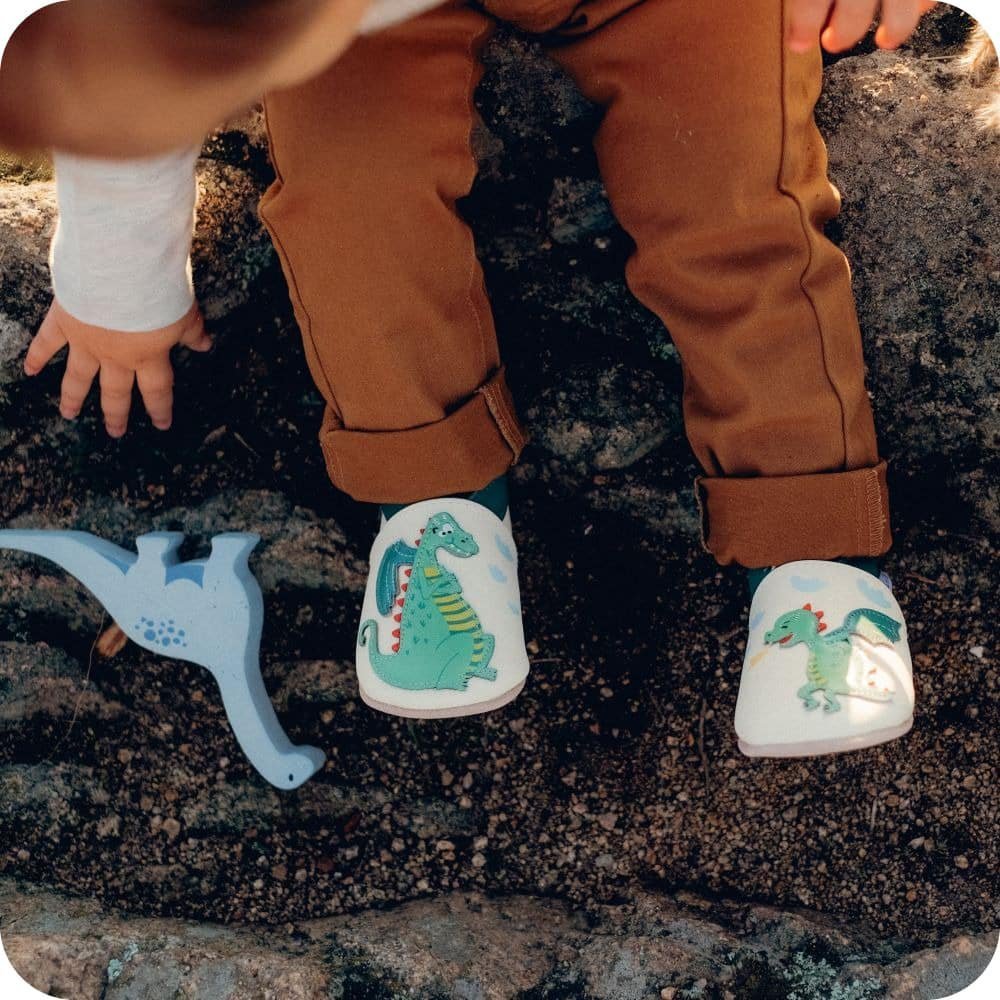 Dragon et Fils Babyhausschuhe aus weichem Leder