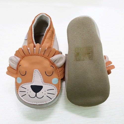 Extraweiche Babyhausschuhe von Lionceau aus Leder