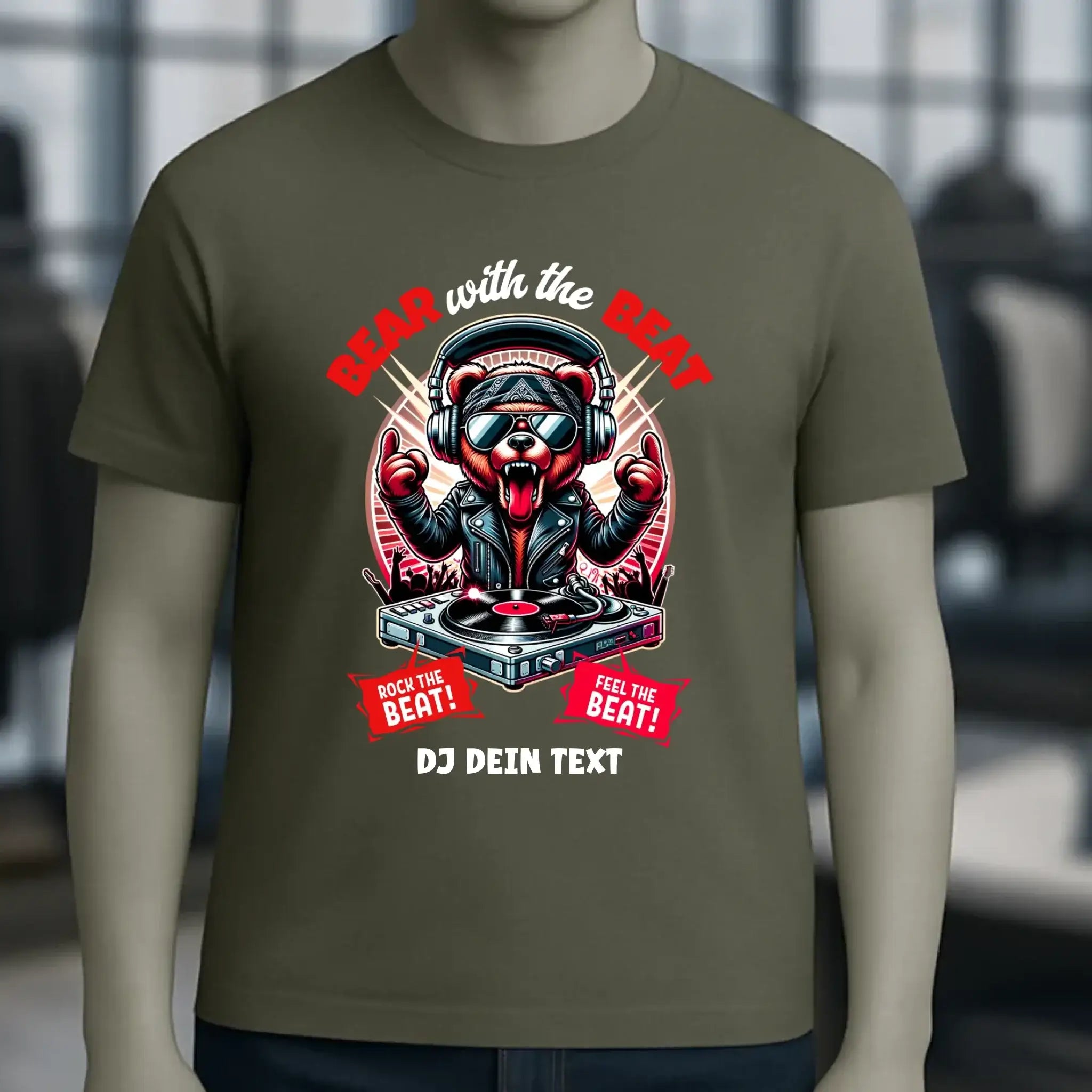 Feel the beat • DJ Dein Text • Musik • Music • Hip Hop • Rnb • Techno • House • Charts • Unisex Premium T-Shirt XS-5XL aus Bio-Baumwolle für Herren & Damen • personalisiert • Motivprodukt