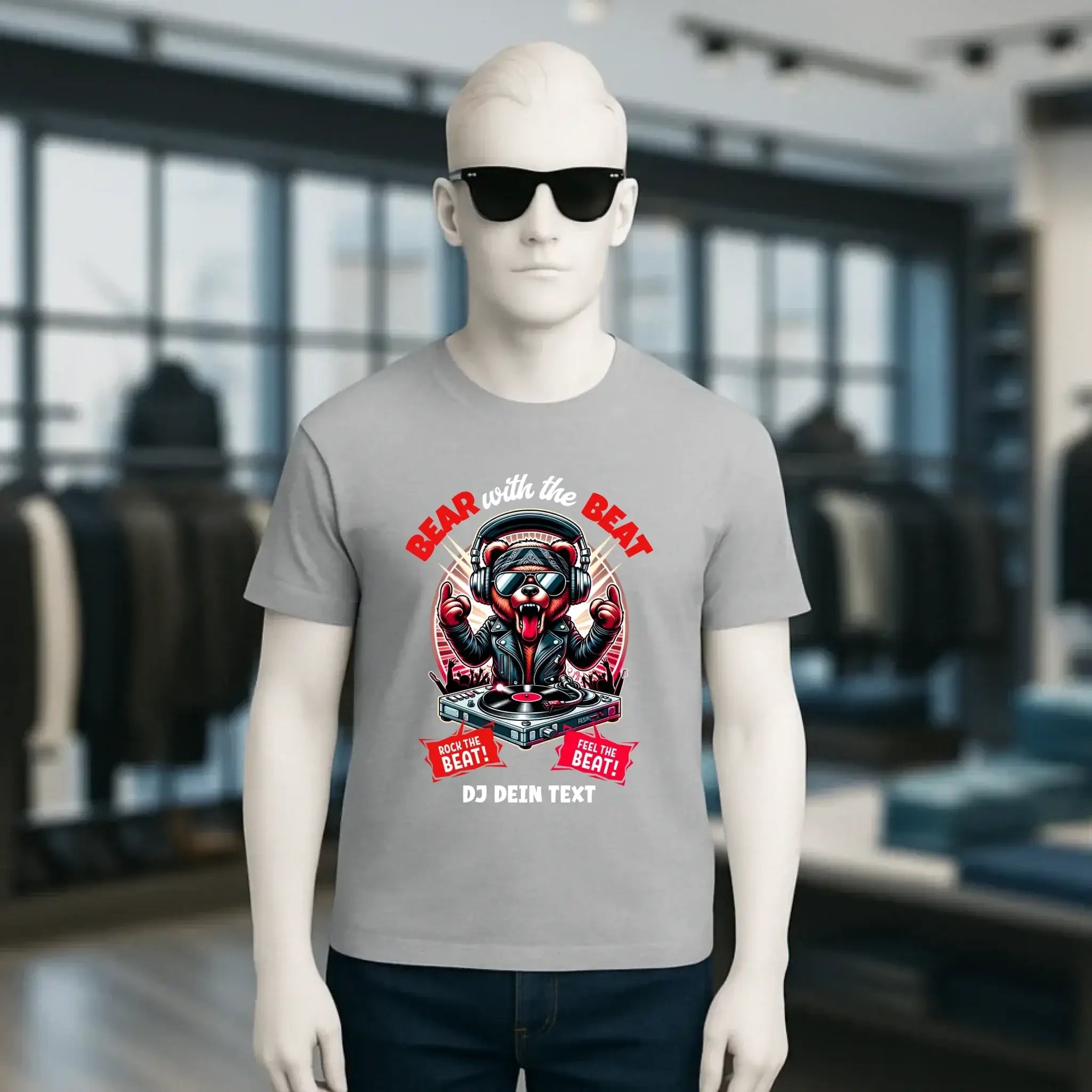 Feel the beat • DJ Dein Text • Musik • Music • Hip Hop • Rnb • Techno • House • Charts • Unisex Premium T-Shirt XS-5XL aus Bio-Baumwolle für Herren & Damen • personalisiert • Motivprodukt