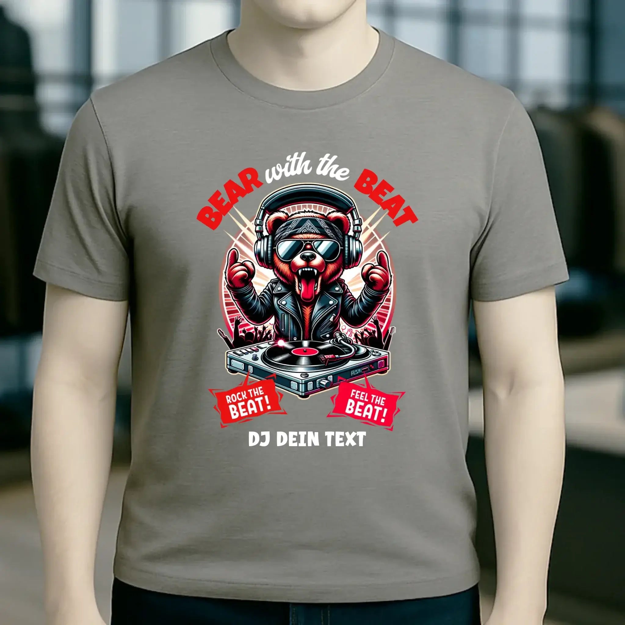 Feel the beat • DJ Dein Text • Musik • Music • Hip Hop • Rnb • Techno • House • Charts • Unisex Premium T-Shirt XS-5XL aus Bio-Baumwolle für Herren & Damen • personalisiert • Motivprodukt