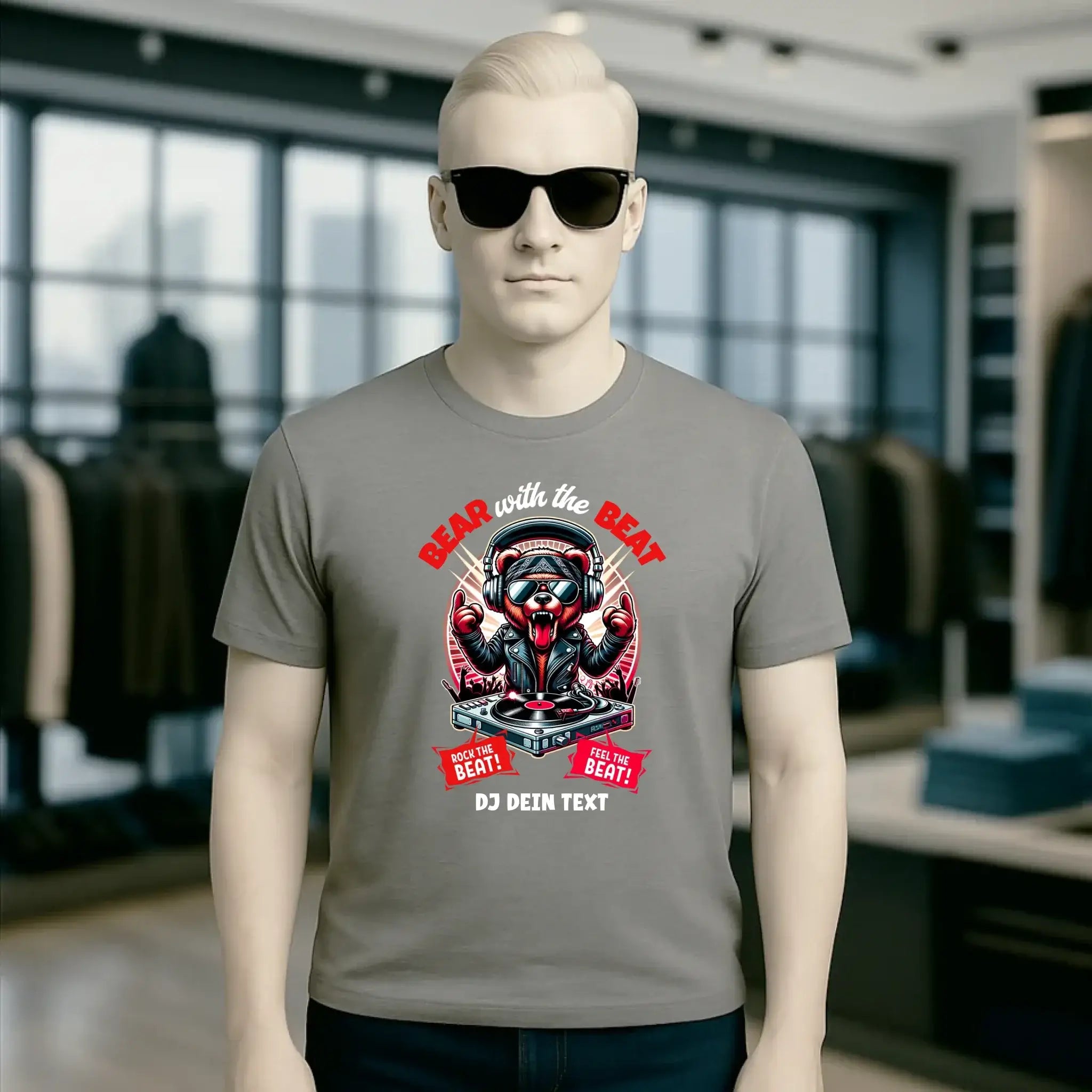 Feel the beat • DJ Dein Text • Musik • Music • Hip Hop • Rnb • Techno • House • Charts • Unisex Premium T-Shirt XS-5XL aus Bio-Baumwolle für Herren & Damen • personalisiert • Motivprodukt