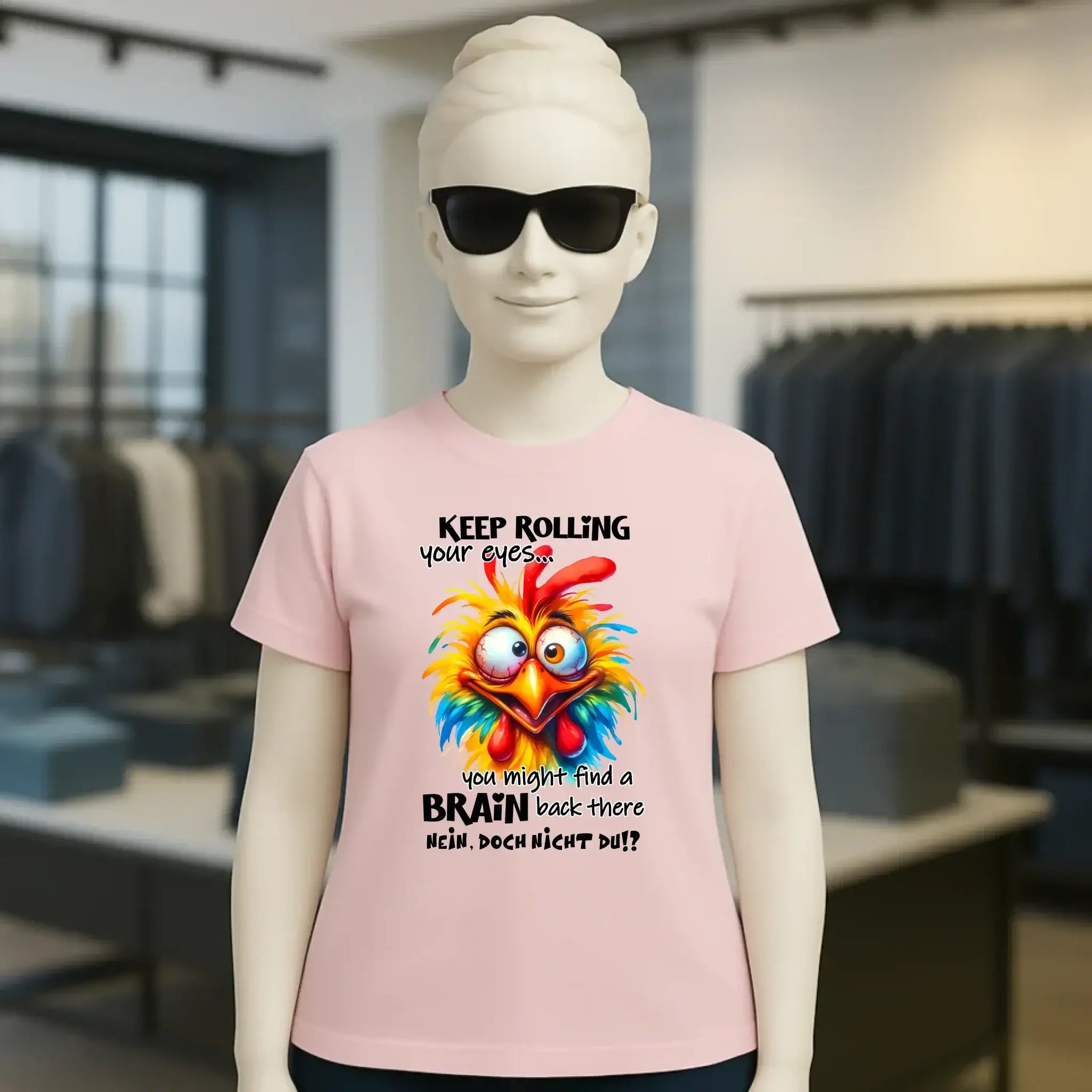 Find a brain!? • Ladies Premium T-Shirt XS-2XL aus Bio-Baumwolle für Damen • Exklusivdesign • personalisiert