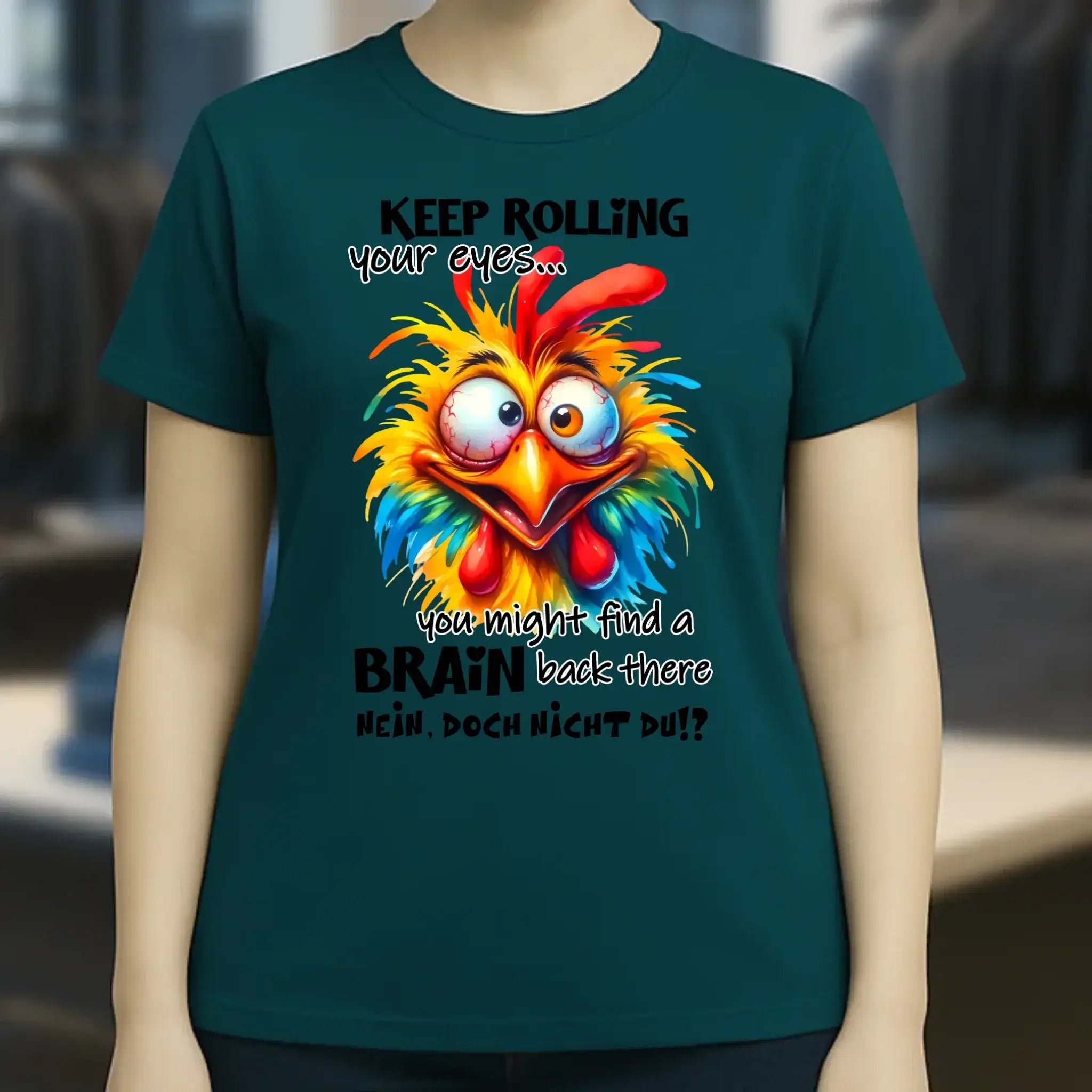 Find a brain!? • Ladies Premium T-Shirt XS-2XL aus Bio-Baumwolle für Damen • Exklusivdesign • personalisiert