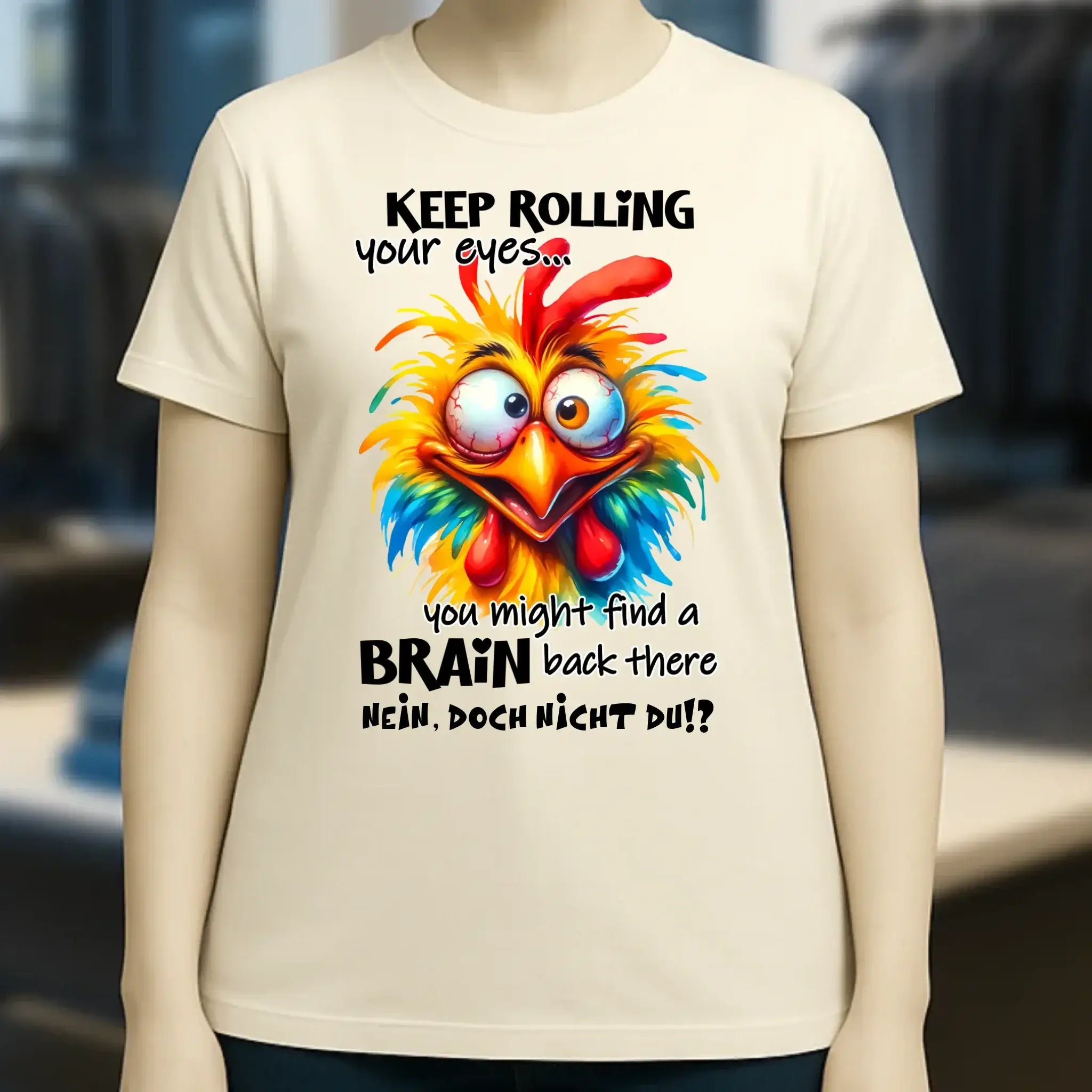 Find a brain!? • Ladies Premium T-Shirt XS-2XL aus Bio-Baumwolle für Damen • Exklusivdesign • personalisiert