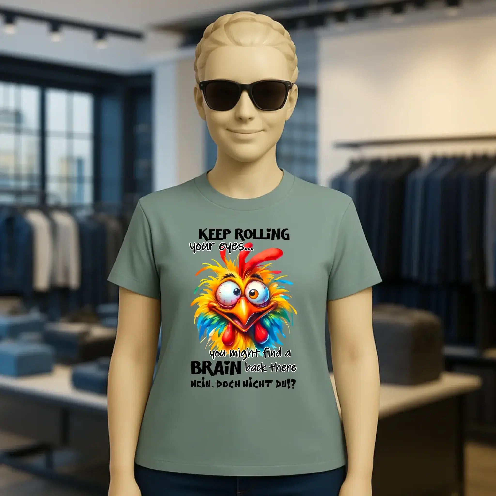 Find a brain!? • Ladies Premium T-Shirt XS-2XL aus Bio-Baumwolle für Damen • Exklusivdesign • personalisiert