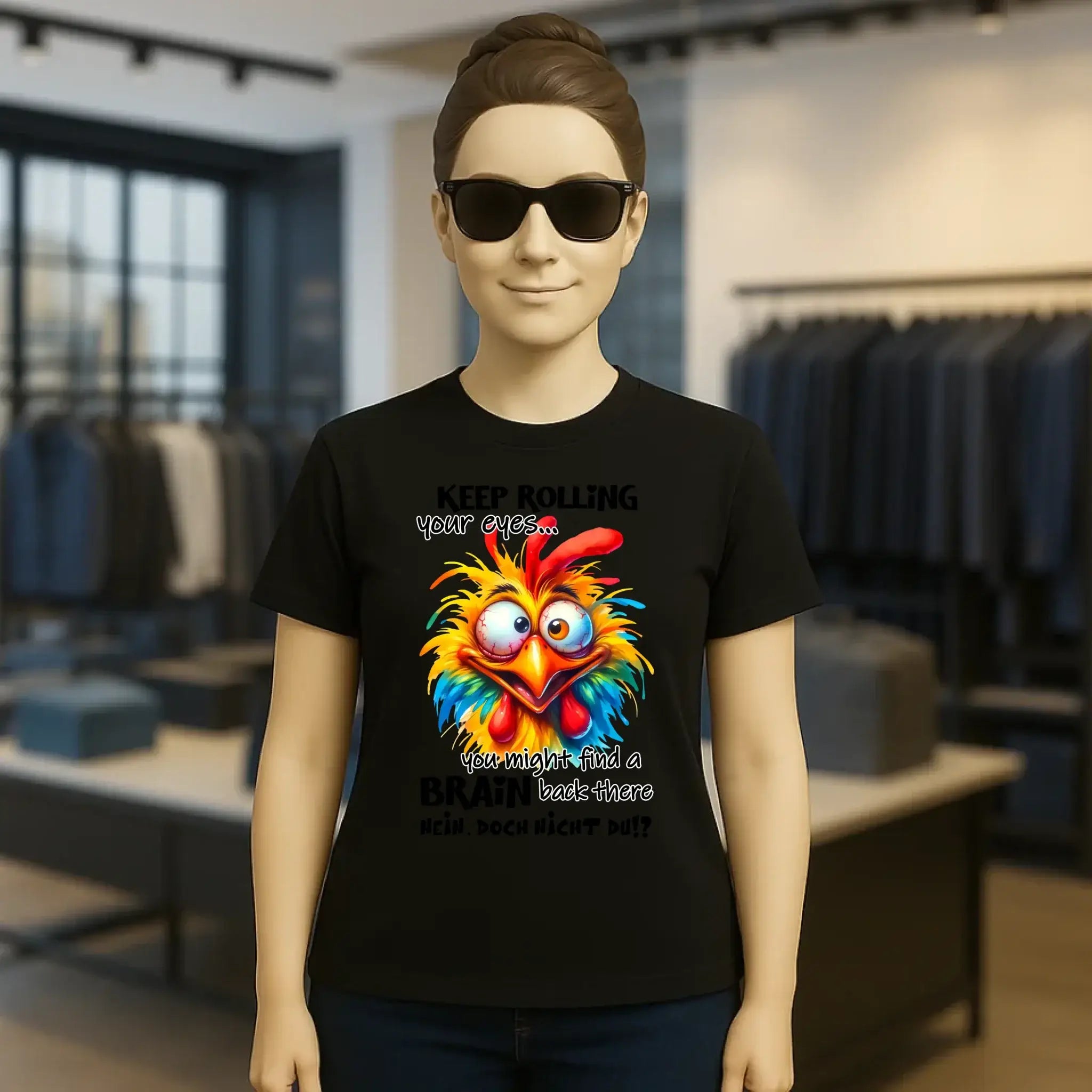 Find a brain!? • Ladies Premium T-Shirt XS-2XL aus Bio-Baumwolle für Damen • Exklusivdesign • personalisiert