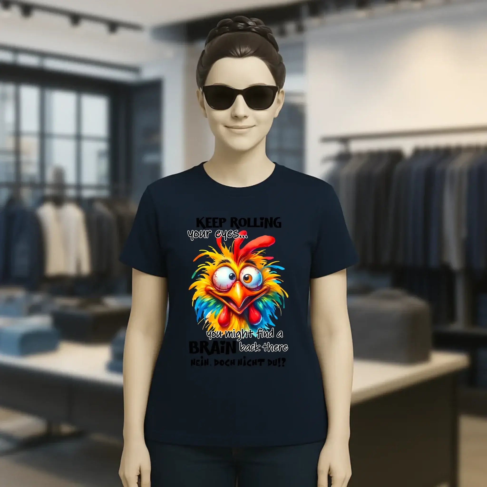 Find a brain!? • Ladies Premium T-Shirt XS-2XL aus Bio-Baumwolle für Damen • Exklusivdesign • personalisiert