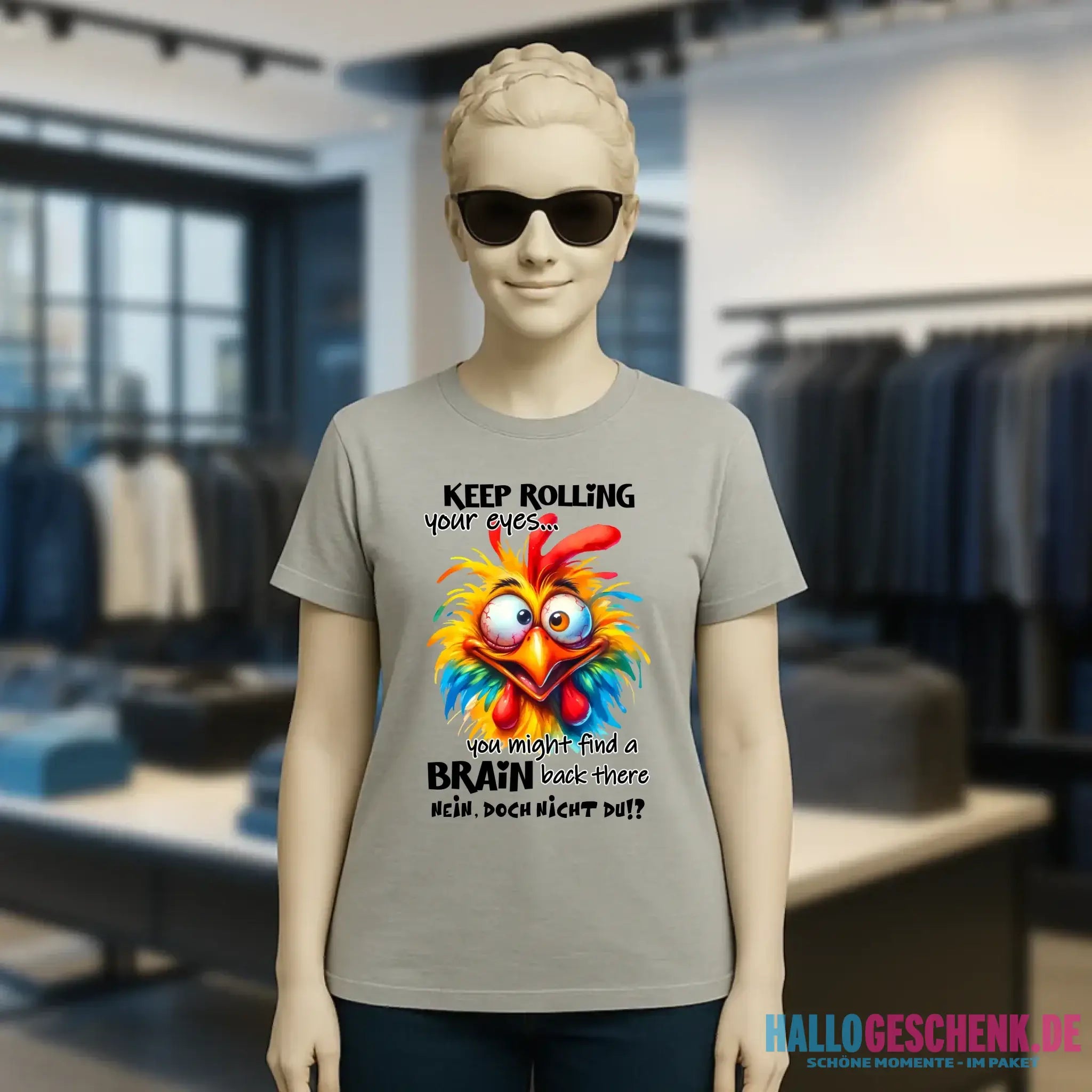 Find a brain!? • Ladies Premium T-Shirt XS-2XL aus Bio-Baumwolle für Damen • Exklusivdesign • personalisiert