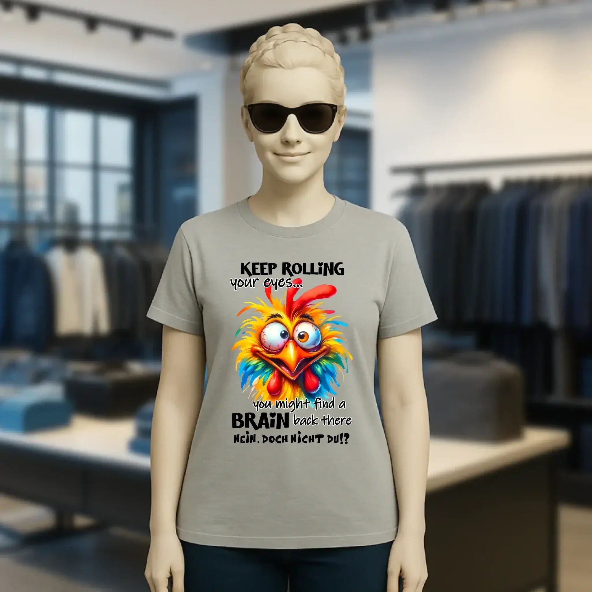 Find a brain!? • Ladies Premium T-Shirt XS-2XL aus Bio-Baumwolle für Damen • Exklusivdesign • personalisiert