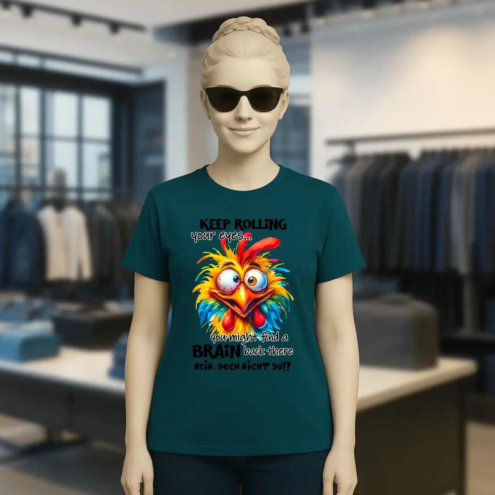 Find a brain!? • Ladies Premium T-Shirt XS-2XL aus Bio-Baumwolle für Damen • Exklusivdesign • personalisiert