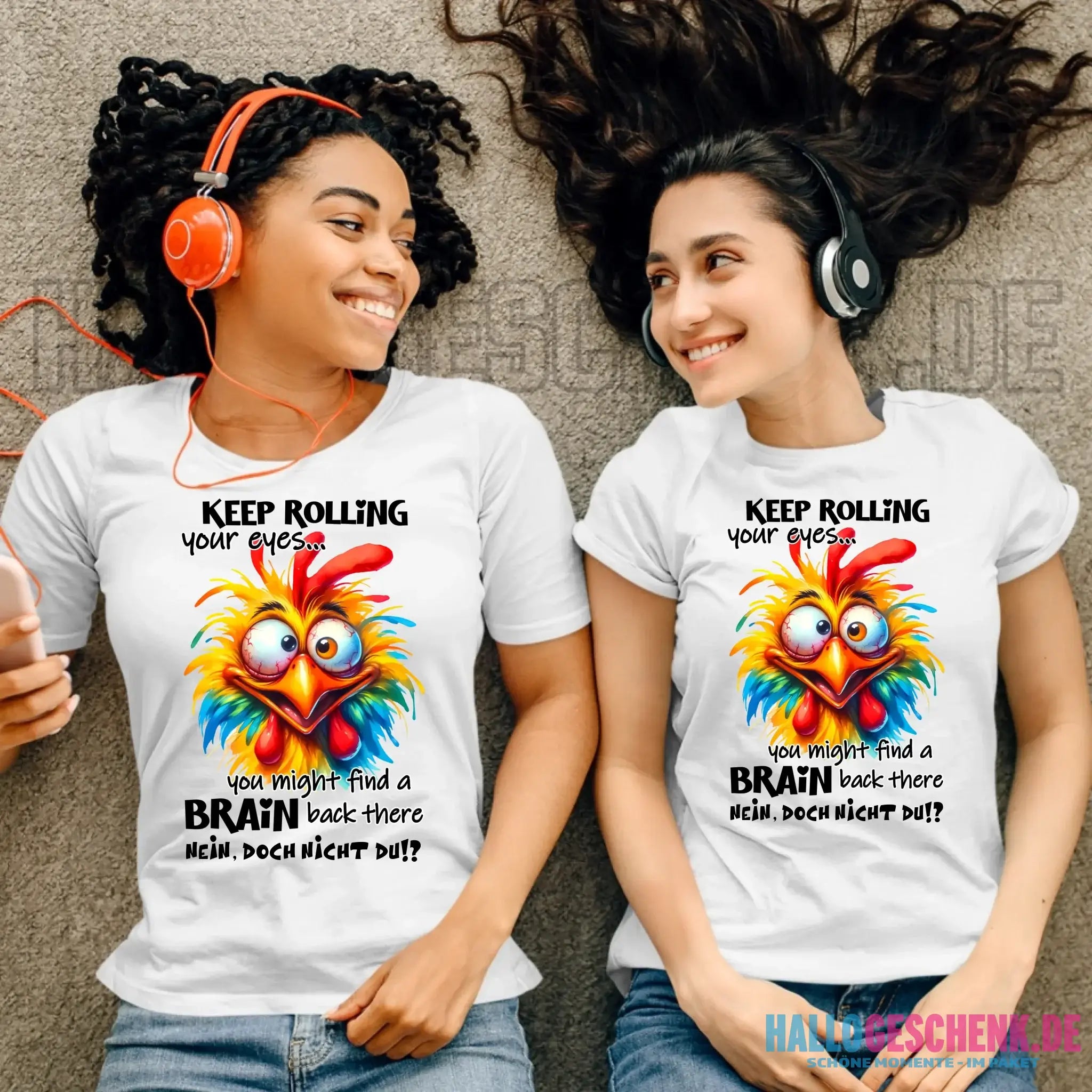 Find a brain!? • Ladies Premium T-Shirt XS-2XL aus Bio-Baumwolle für Damen • Exklusivdesign • personalisiert
