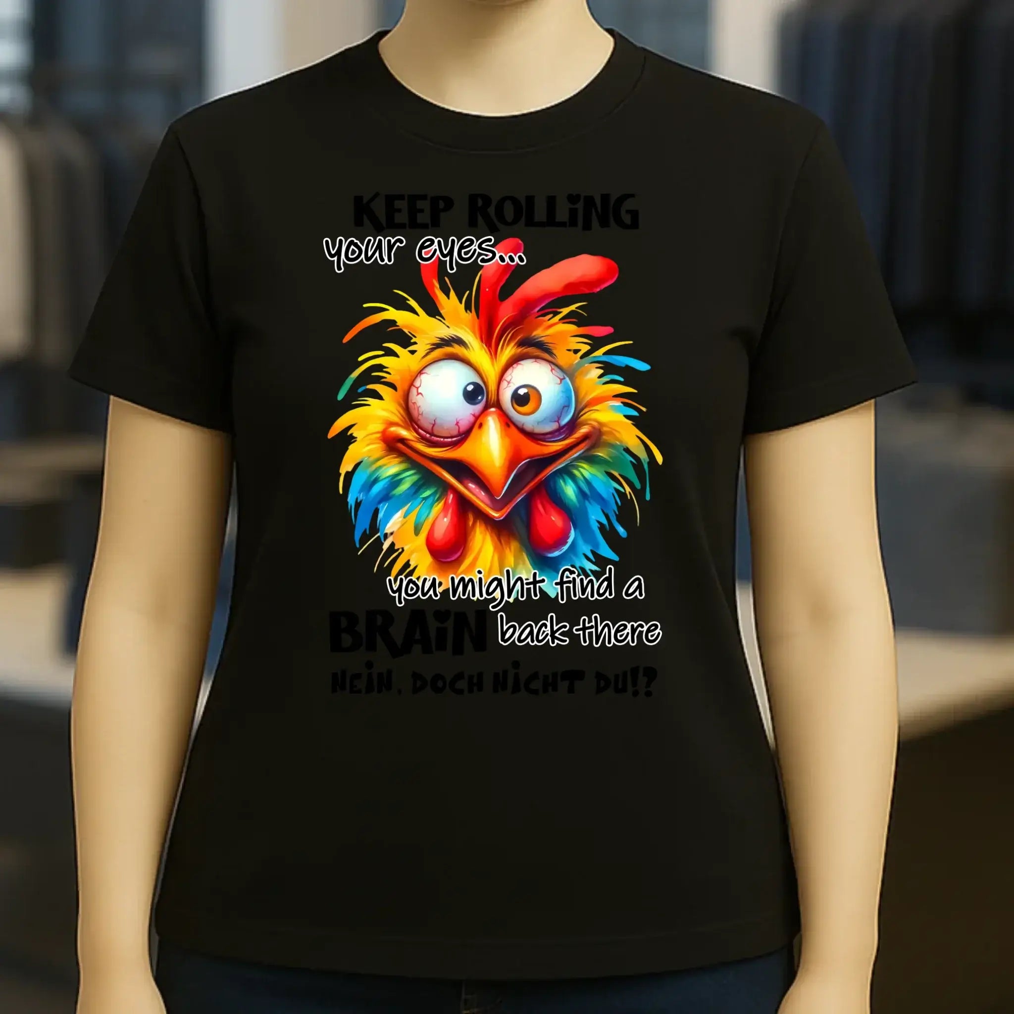 Find a brain!? • Ladies Premium T-Shirt XS-2XL aus Bio-Baumwolle für Damen • Exklusivdesign • personalisiert