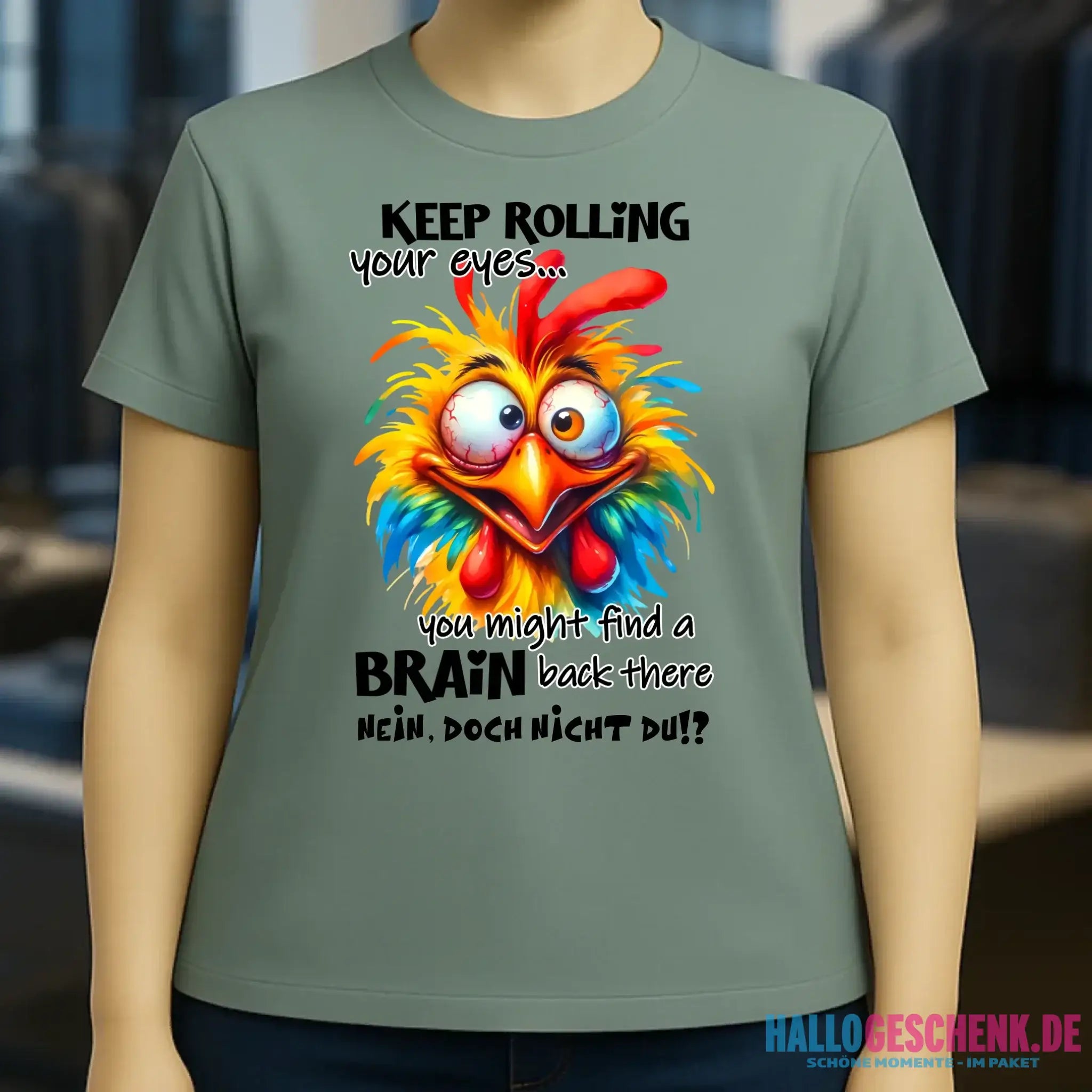 Find a brain!? • Ladies Premium T-Shirt XS-2XL aus Bio-Baumwolle für Damen • Exklusivdesign • personalisiert