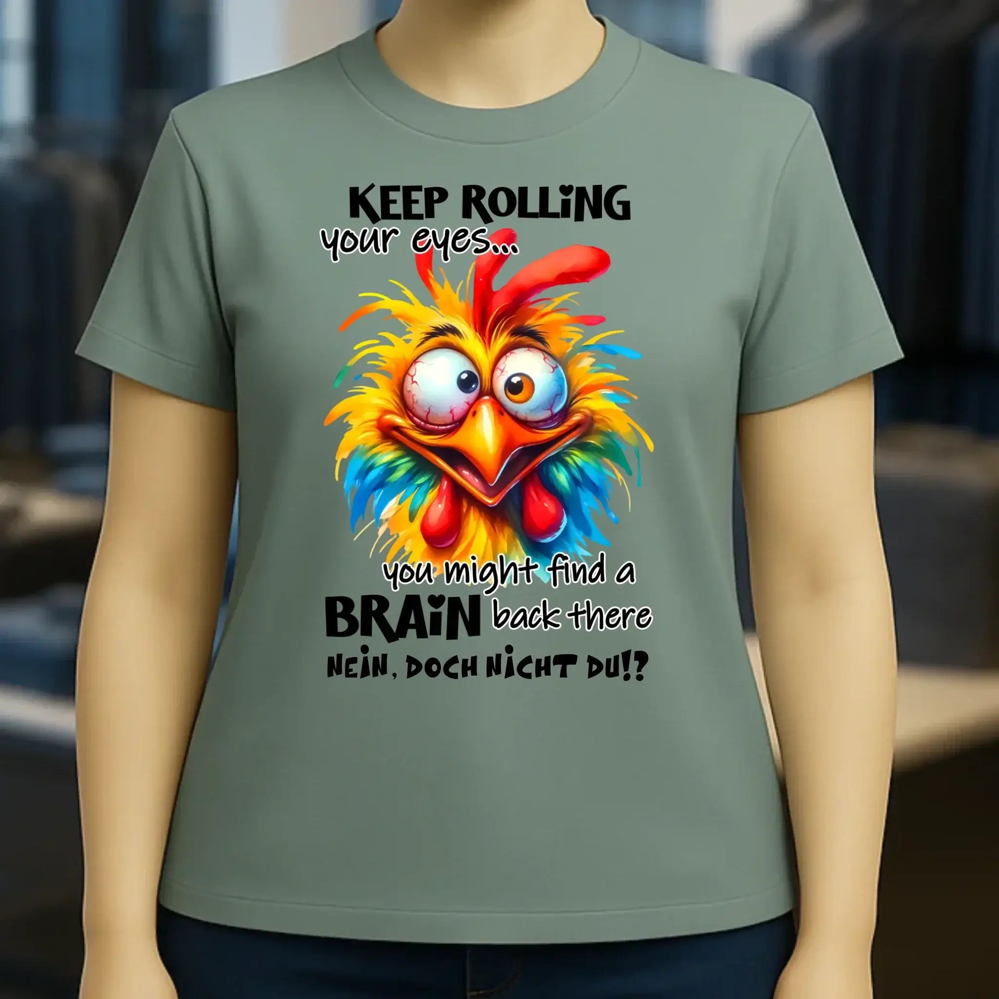 Find a brain!? • Ladies Premium T-Shirt XS-2XL aus Bio-Baumwolle für Damen • Exklusivdesign • personalisiert