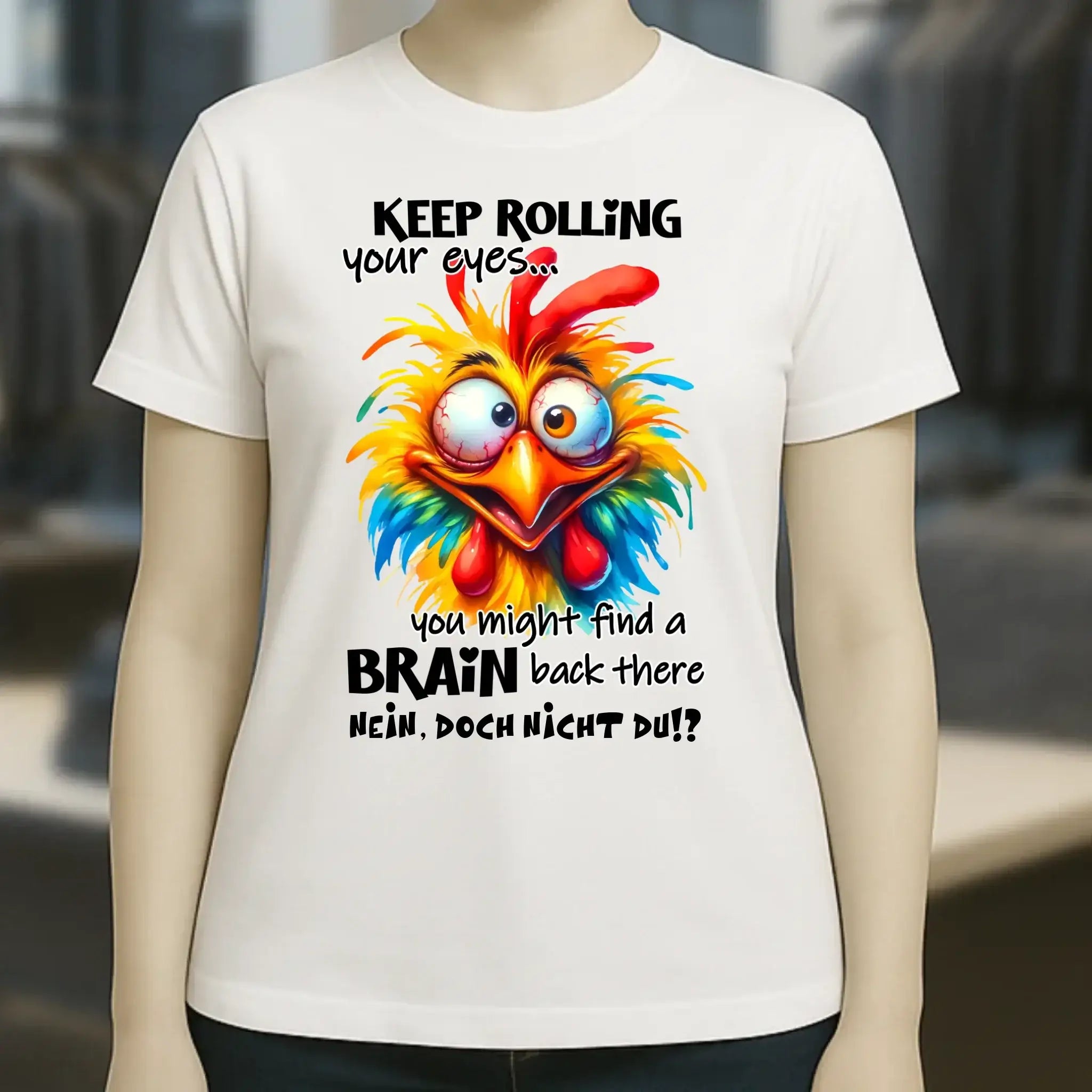 Find a brain!? • Ladies Premium T-Shirt XS-2XL aus Bio-Baumwolle für Damen • Exklusivdesign • personalisiert