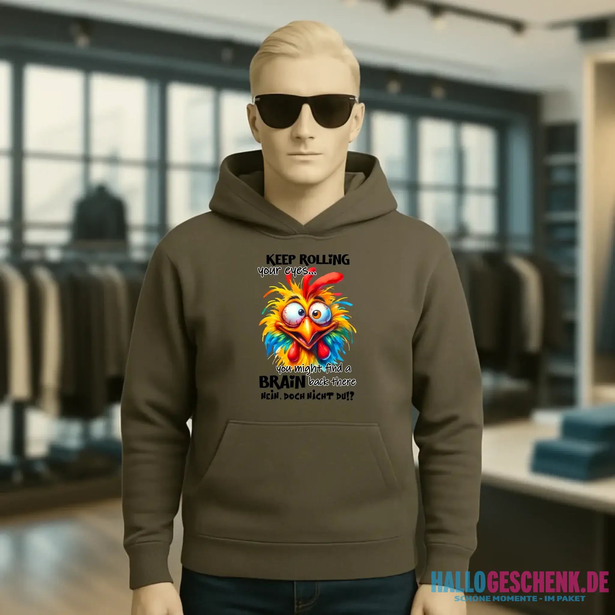 Find a brain!? • Unisex Premium Hoodie XS-5XL aus Bio-Baumwolle für Damen & Herren • Exklusivdesign • personalisiert