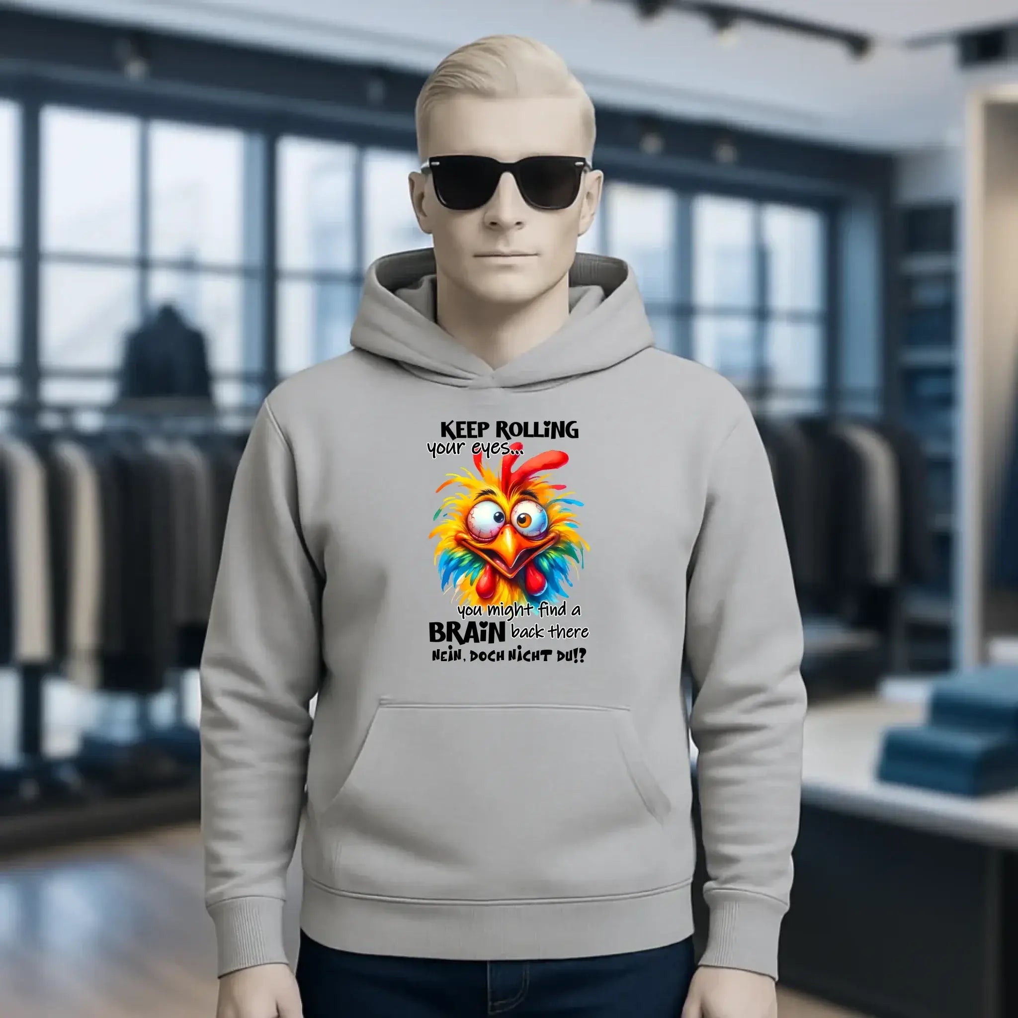 Find a brain!? • Unisex Premium Hoodie XS-5XL aus Bio-Baumwolle für Damen & Herren • Exklusivdesign • personalisiert