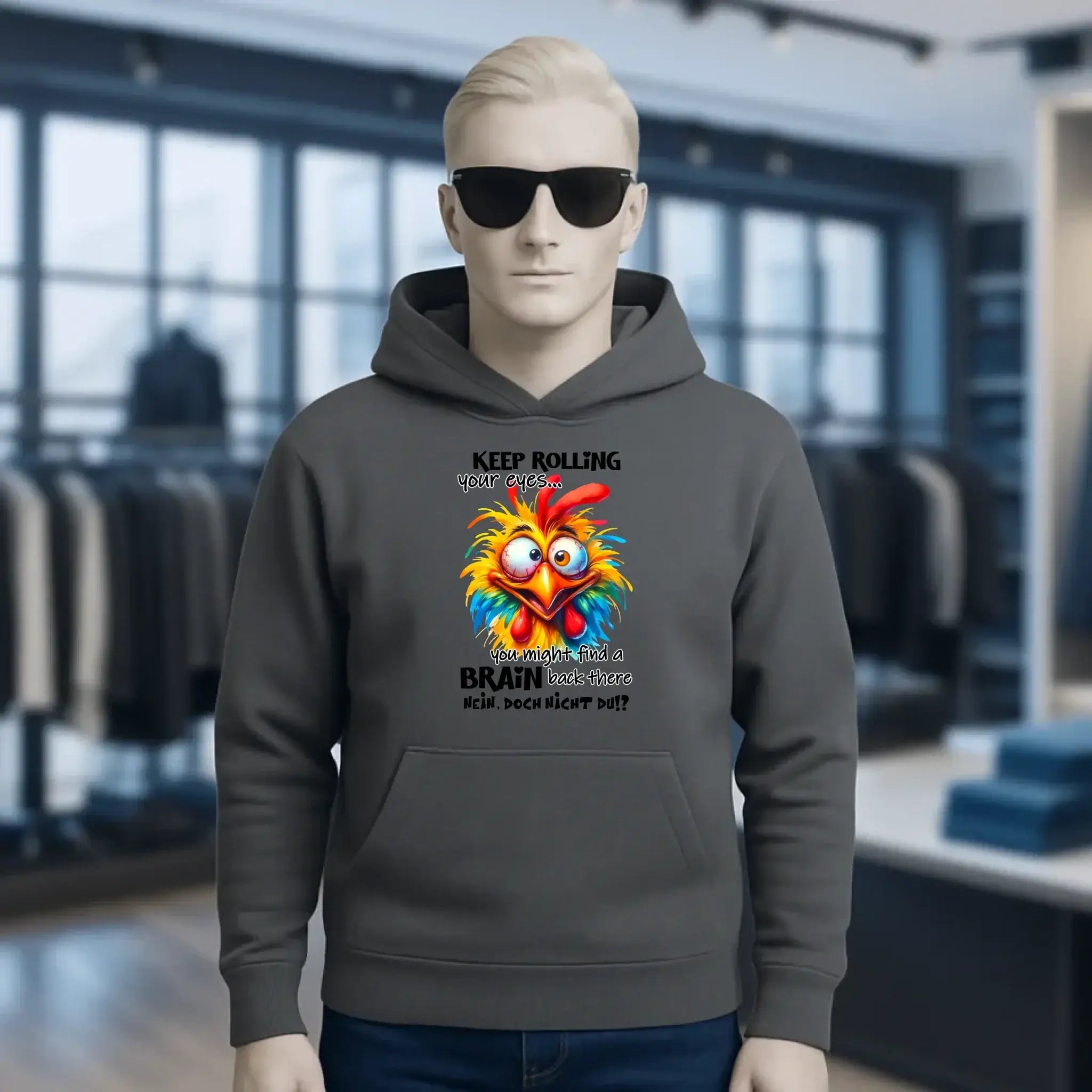 Find a brain!? • Unisex Premium Hoodie XS-5XL aus Bio-Baumwolle für Damen & Herren • Exklusivdesign • personalisiert